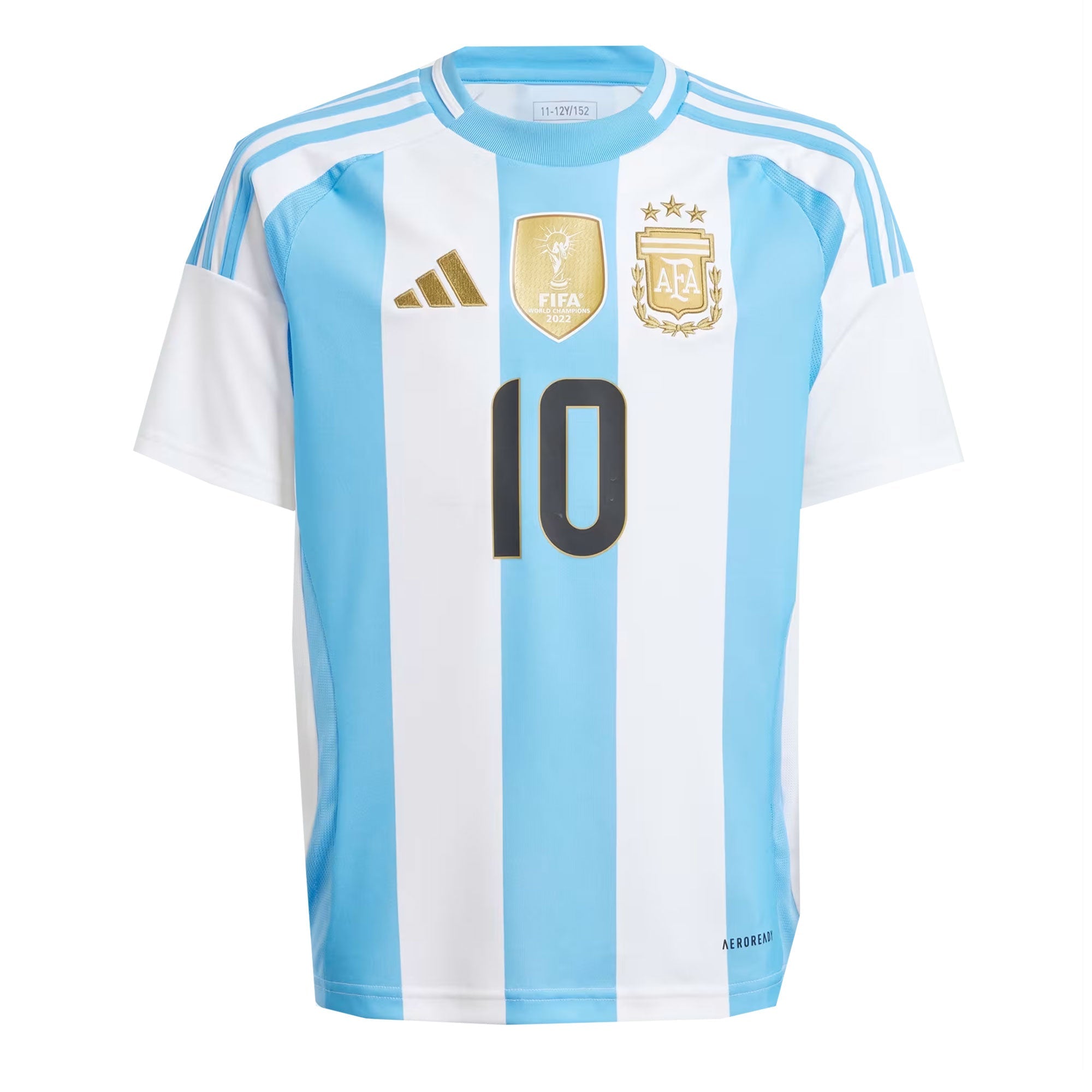 adidas Argentina Kids Home Stadium 2024/25 Jersey w/ Messi