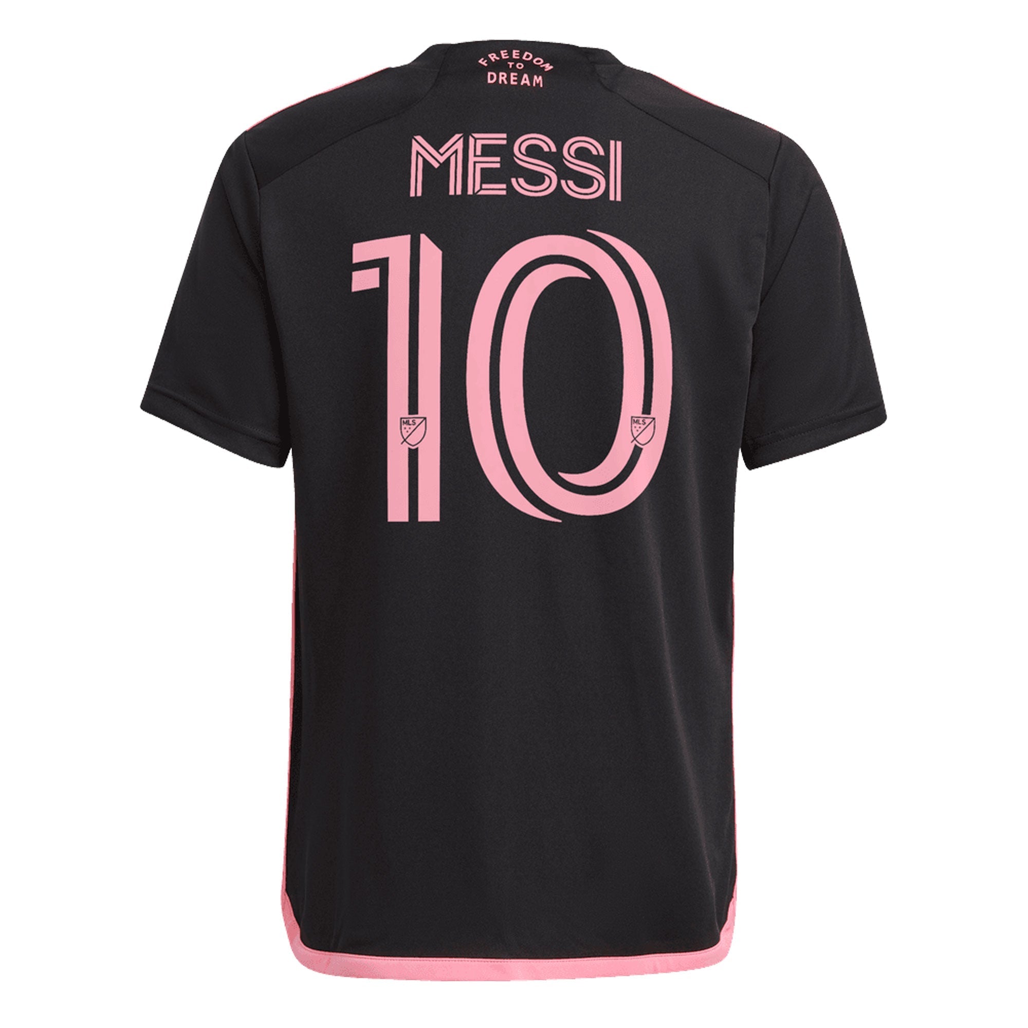 adidas Inter Miami Kids Away Stadium 2023/24 Jersey w/ Messi