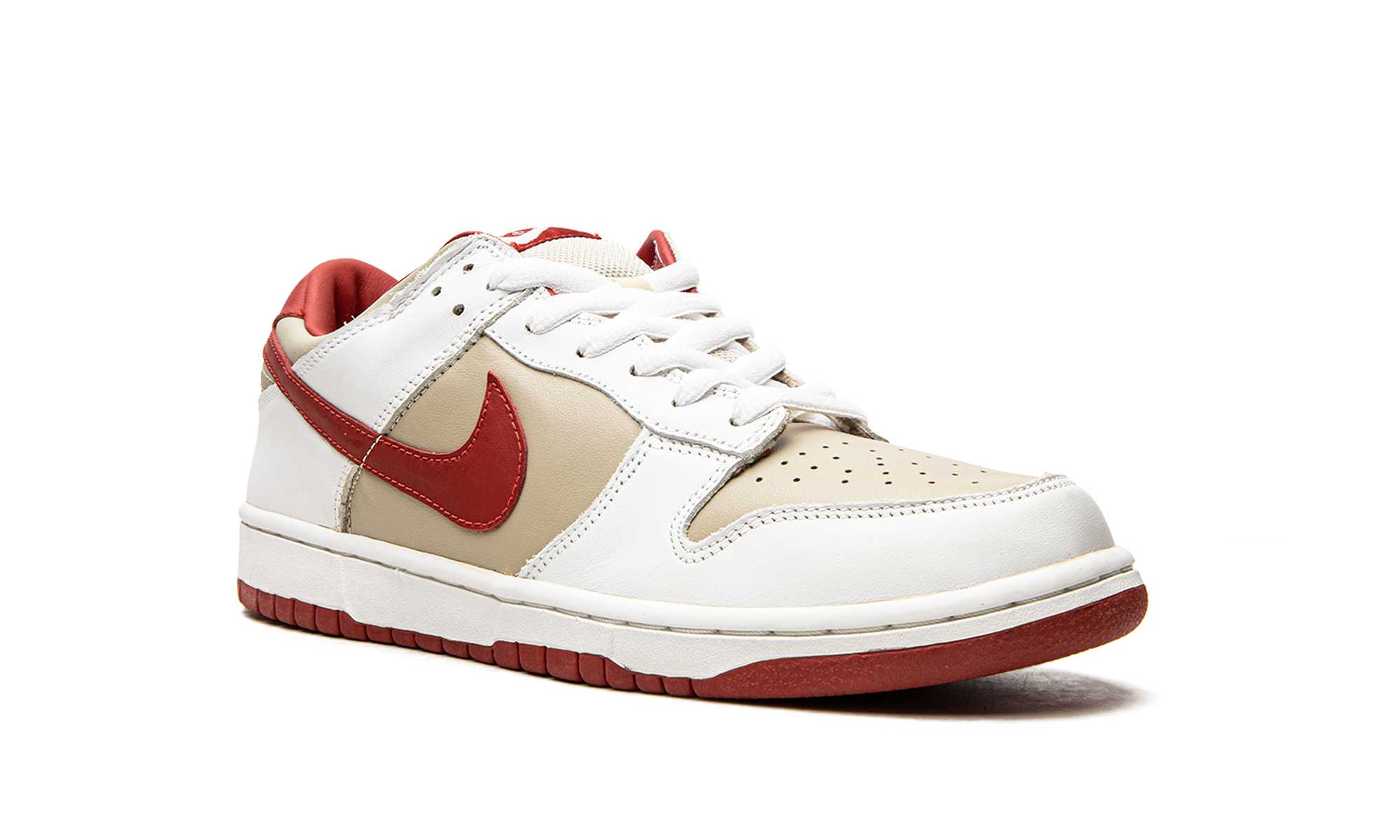 DUNK LO PRO MNS WMNS "Light Stone Varsity Red" 302517 161
