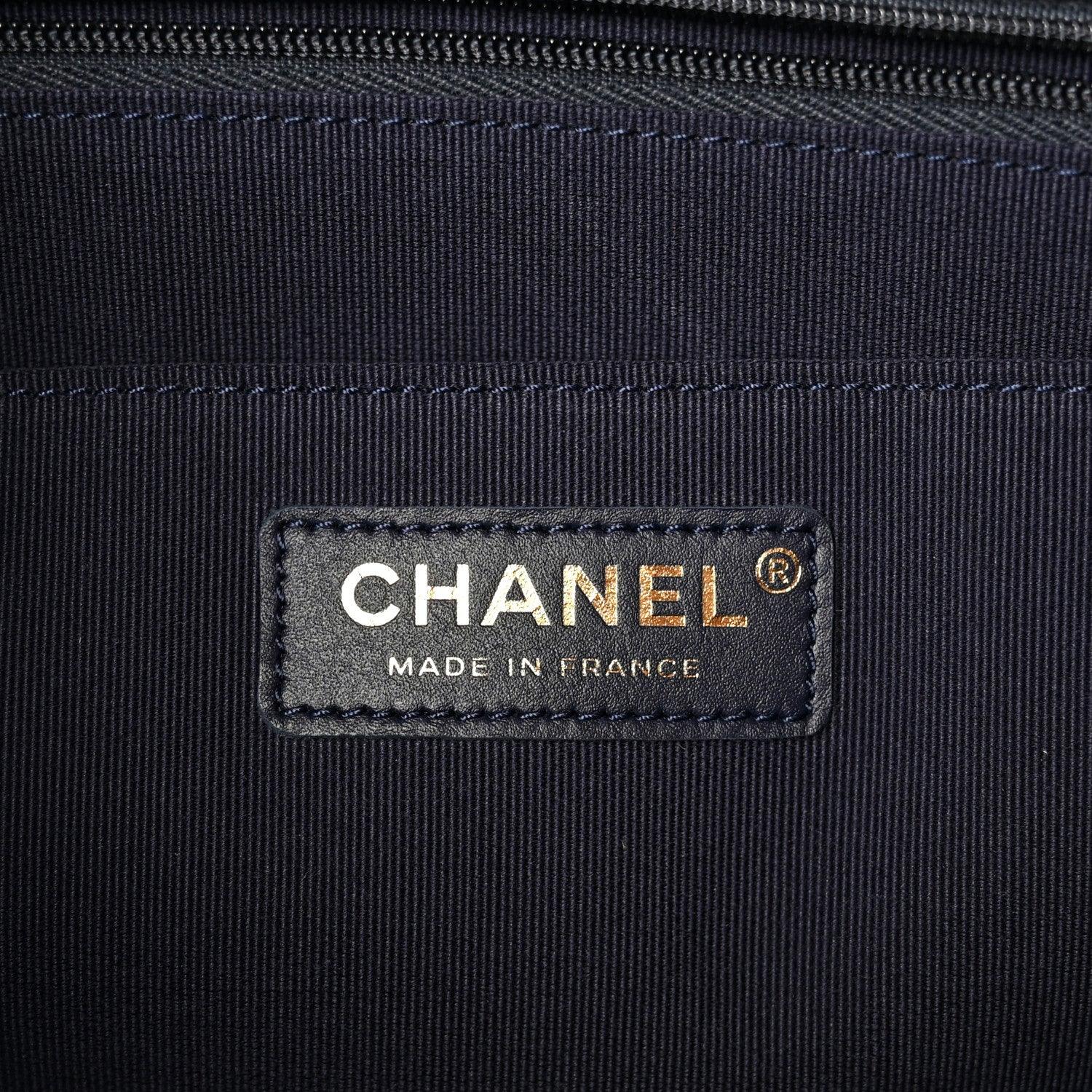 Denim Quilted XXL Travel Flap Bag Dark Blue Orange