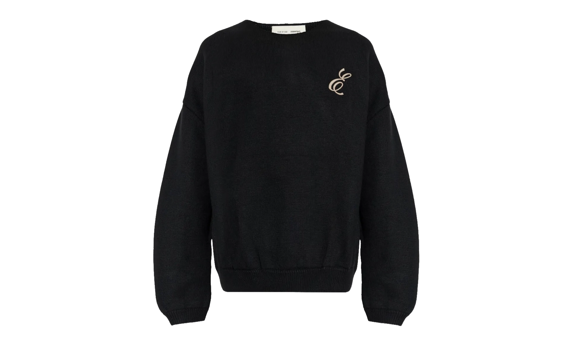 Waffle Crewneck Sweater "Vintage Black" 192HO254331F