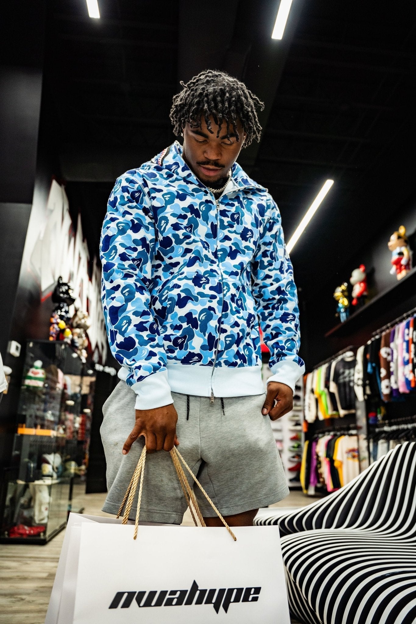 BAPE ABC Camo Shark Full Zip Hoodie &