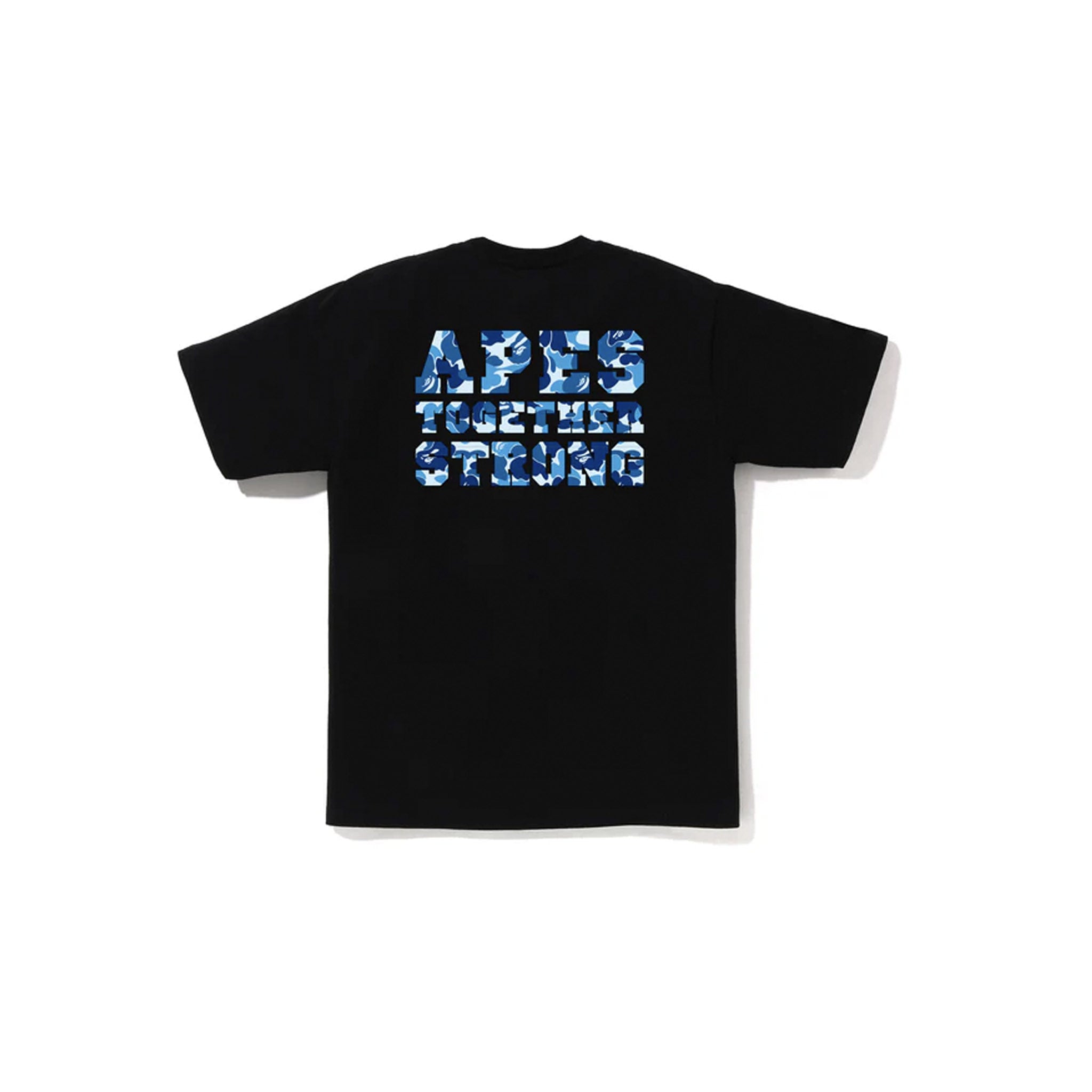 Bape ABC Camo College ATS Tee Black Blue Camo
