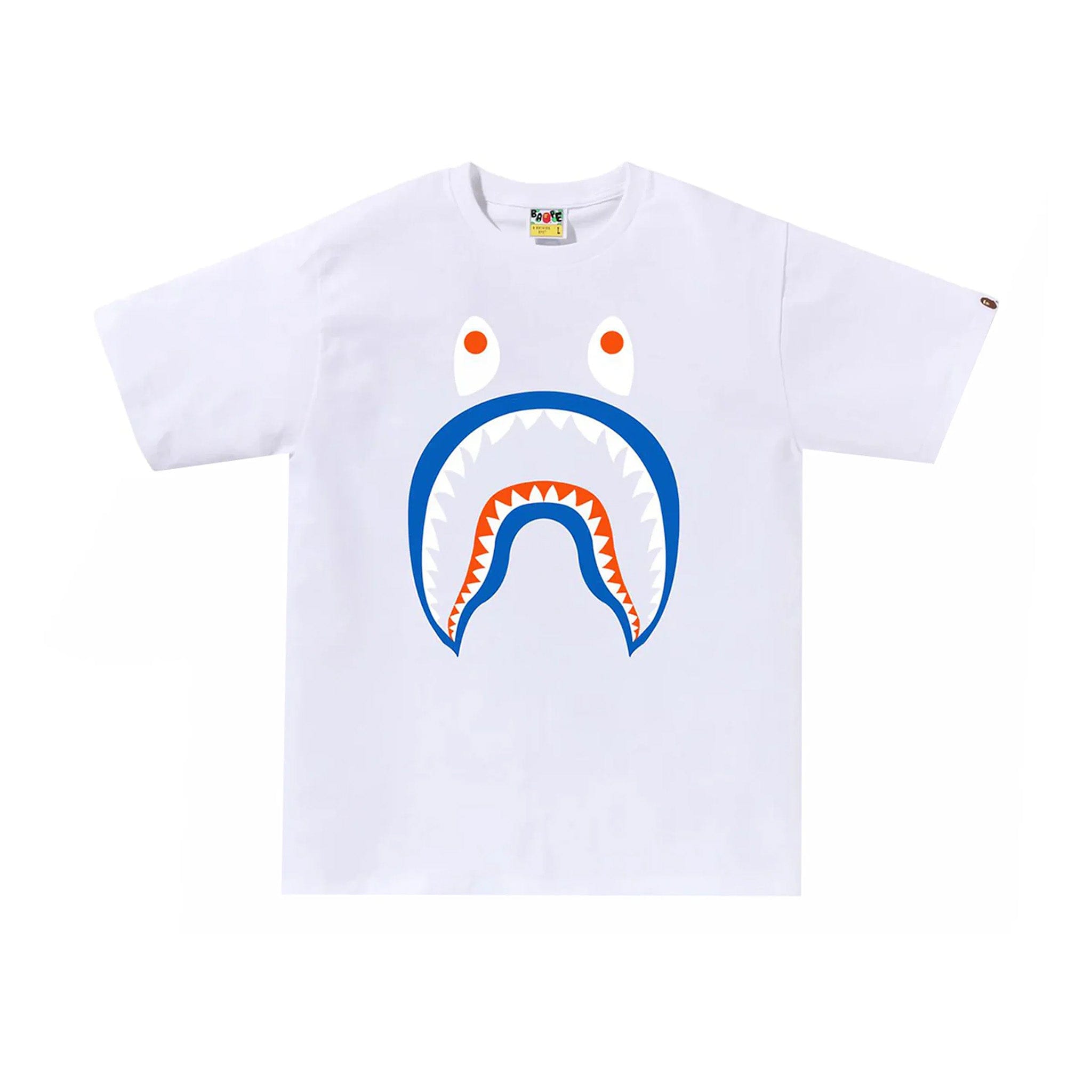 Bape Colors Shark PONR Tee White