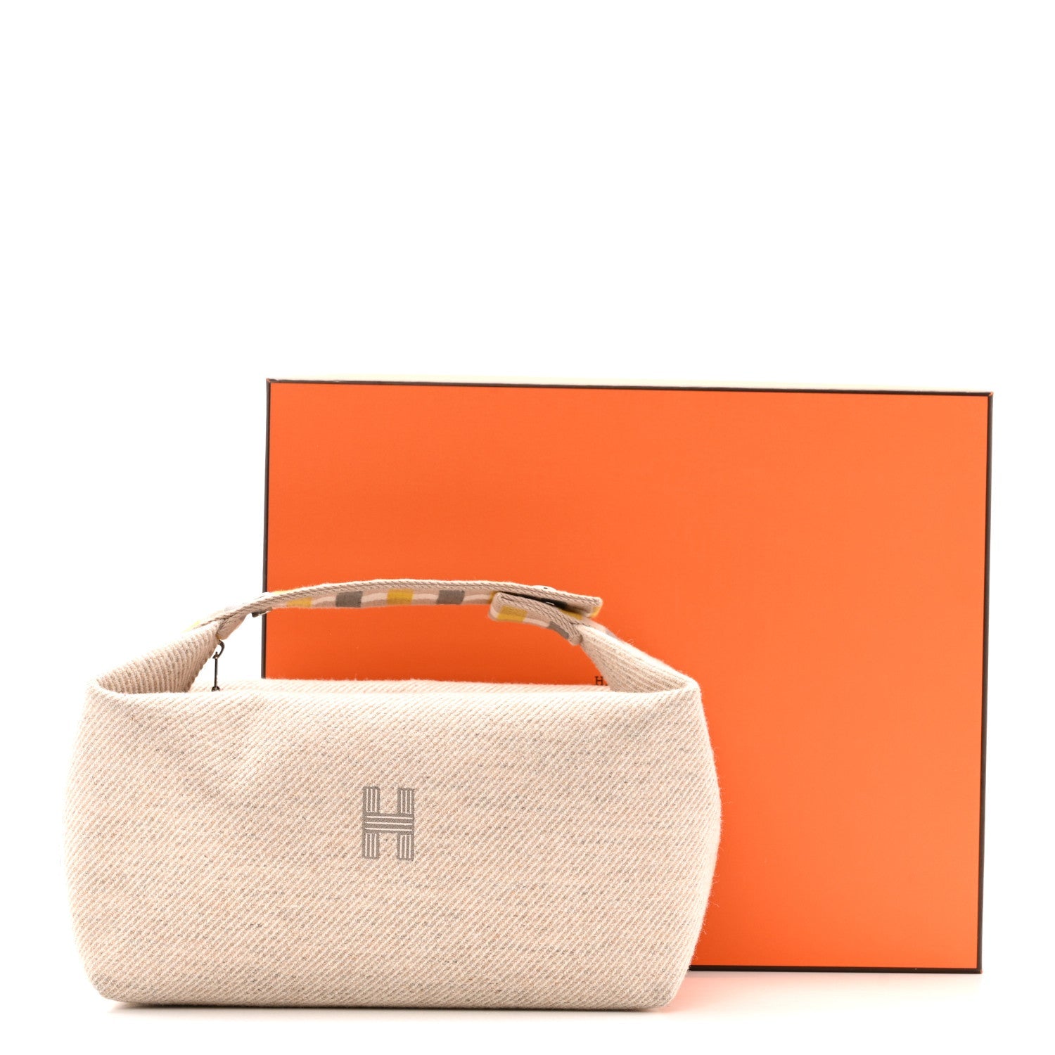 Wool Large Au Carre Bride-A-Brac Pouch Seigle