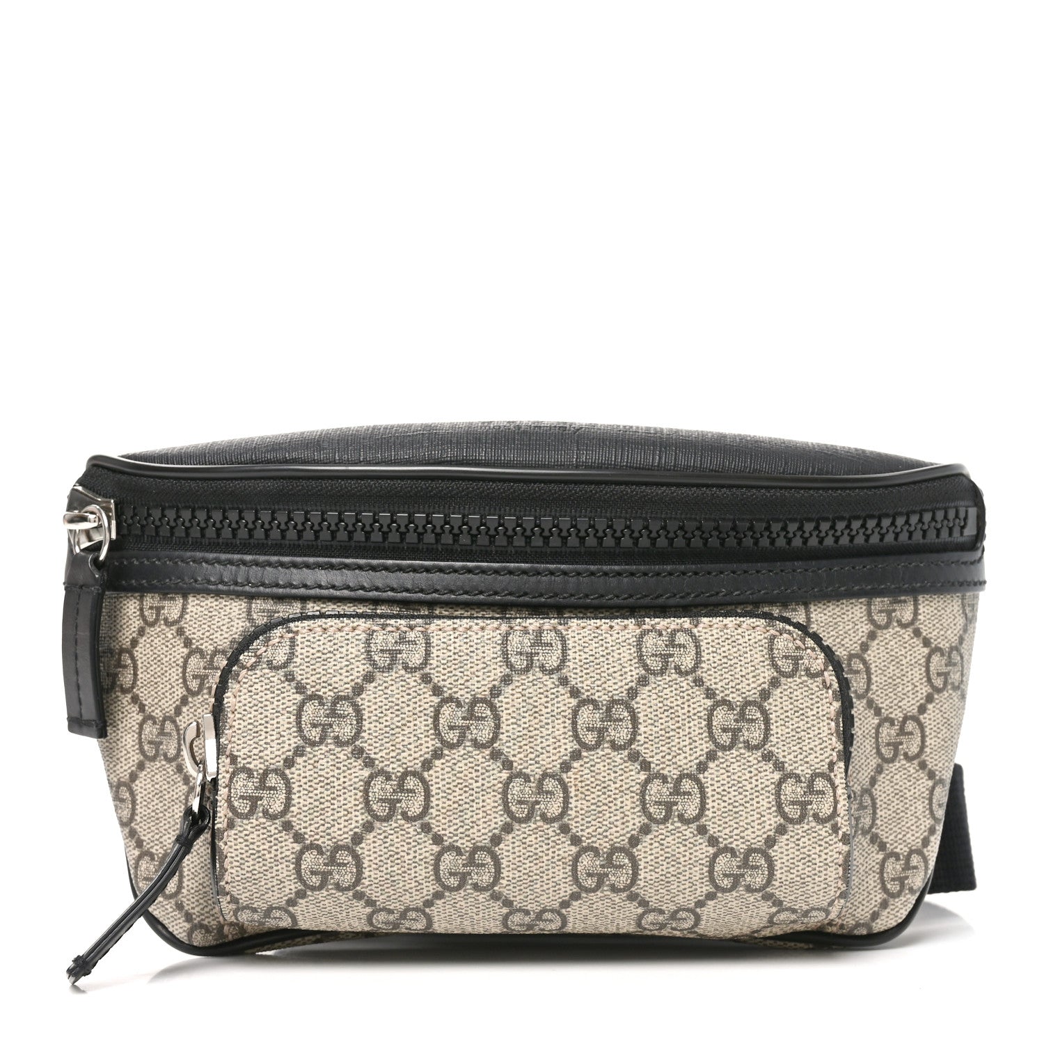 GG Supreme Monogram Belt Bag Black