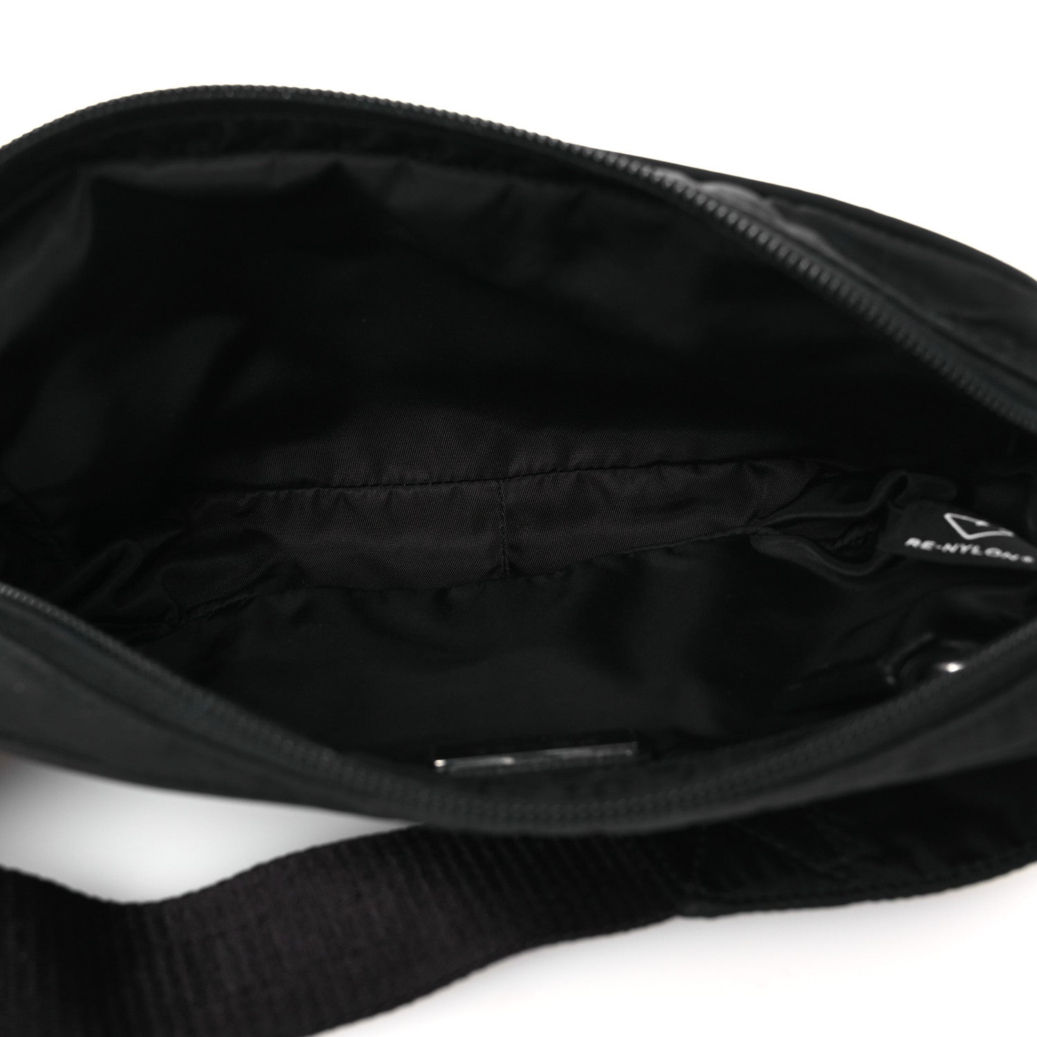 Re-Nylon Saffiano Belt Bag Black