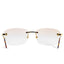 Cartier Eyewear Custom CT01480 Panthere De Cartier Rimless Sunglasses