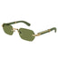 Cartier Eyewear Premiere CT0362S-006 Gold Green Wood Rimless Sunglasses