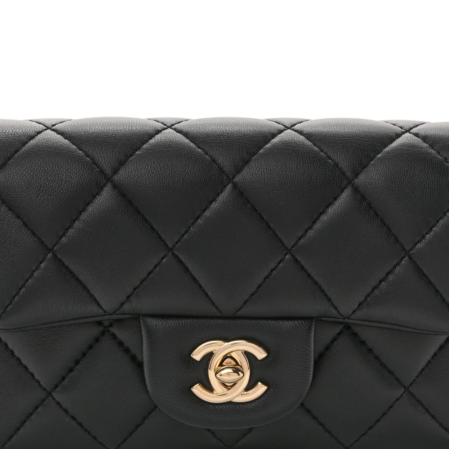 Lambskin Quilted Mini My Precious Waist Bag Black
