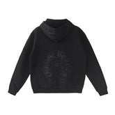 Chrome Hearts Cannes Exclusive Fleur De Lis Horseshoe Black Pullover Hoodie