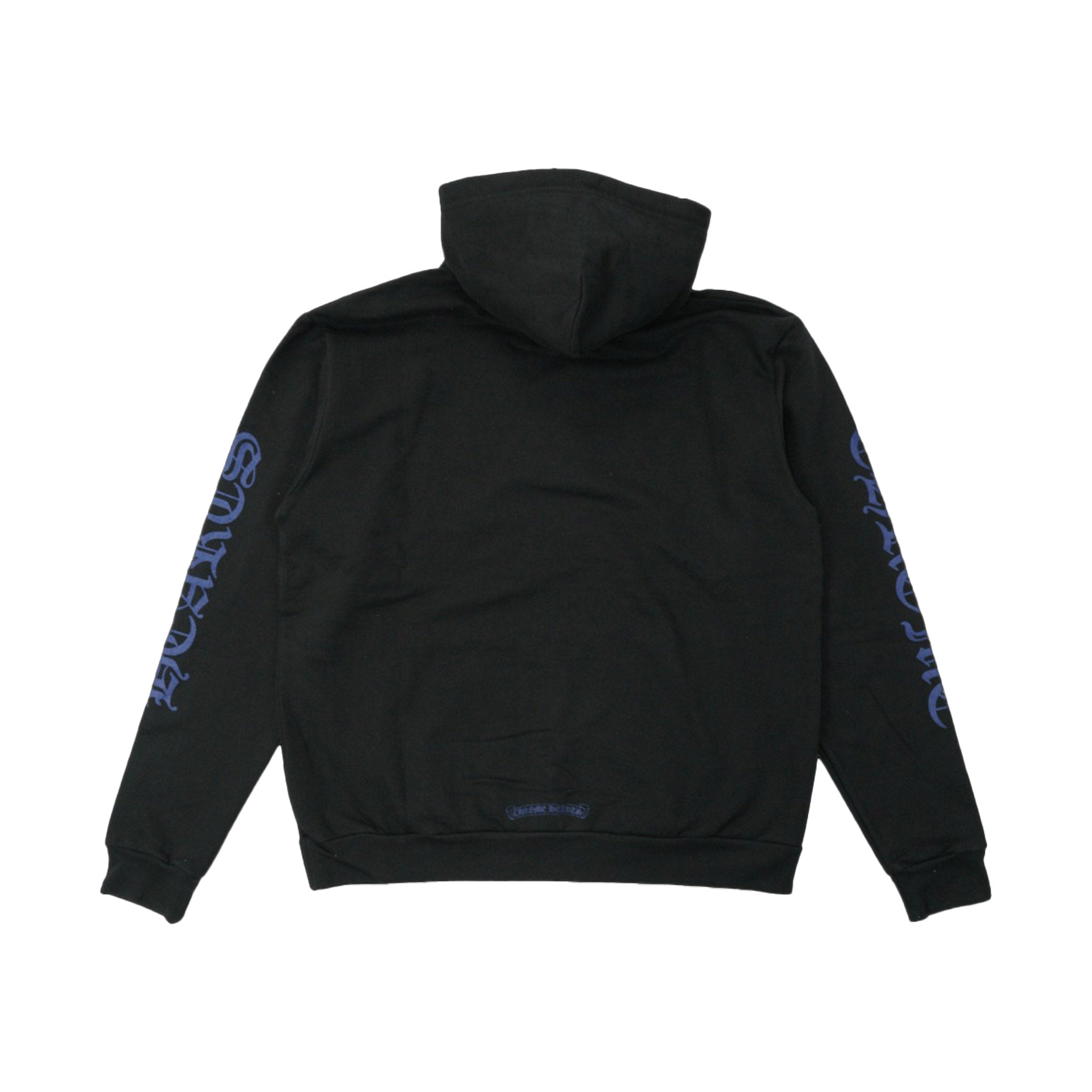 Chrome Hearts Black/Blue Vertical Logo Hoodie