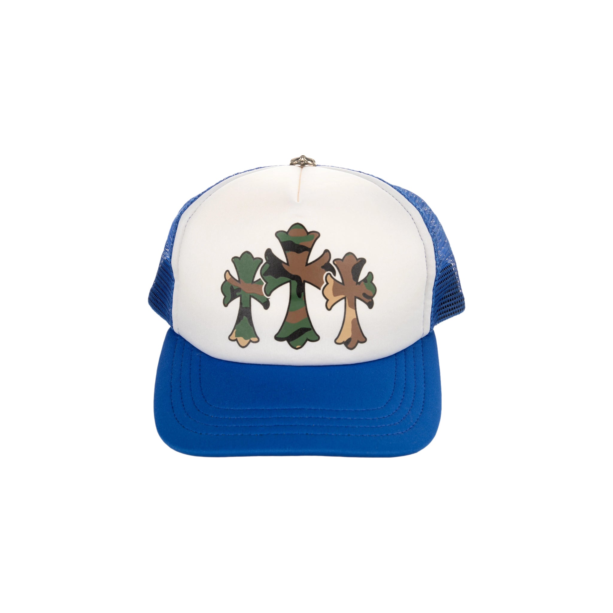 Chrome Hearts Triple Camo Cross Trucker Hat &