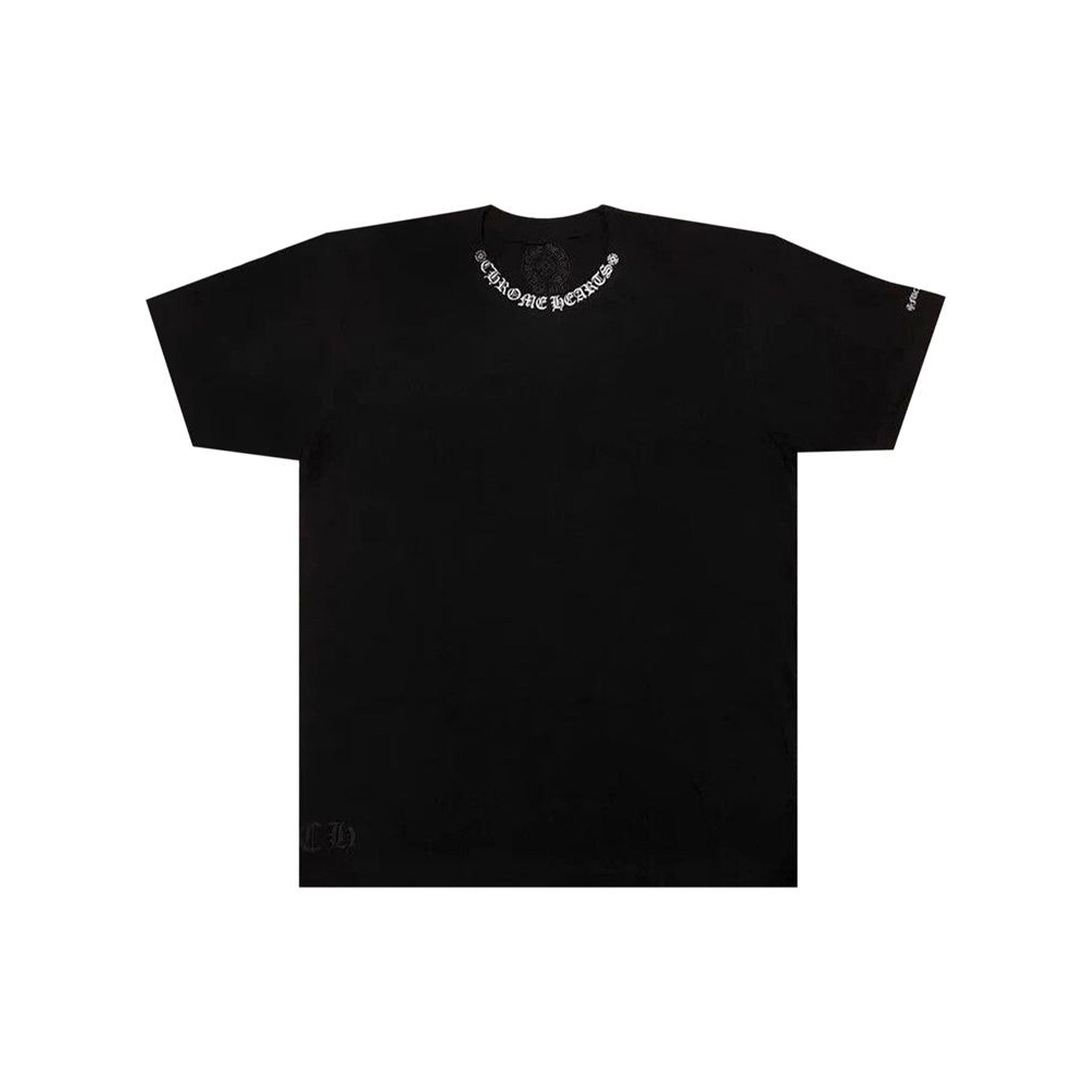 Chrome Hearts Neck Print Logo Tee Black