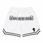 Chrome Hearts Cross Logo White Basketball Shorts