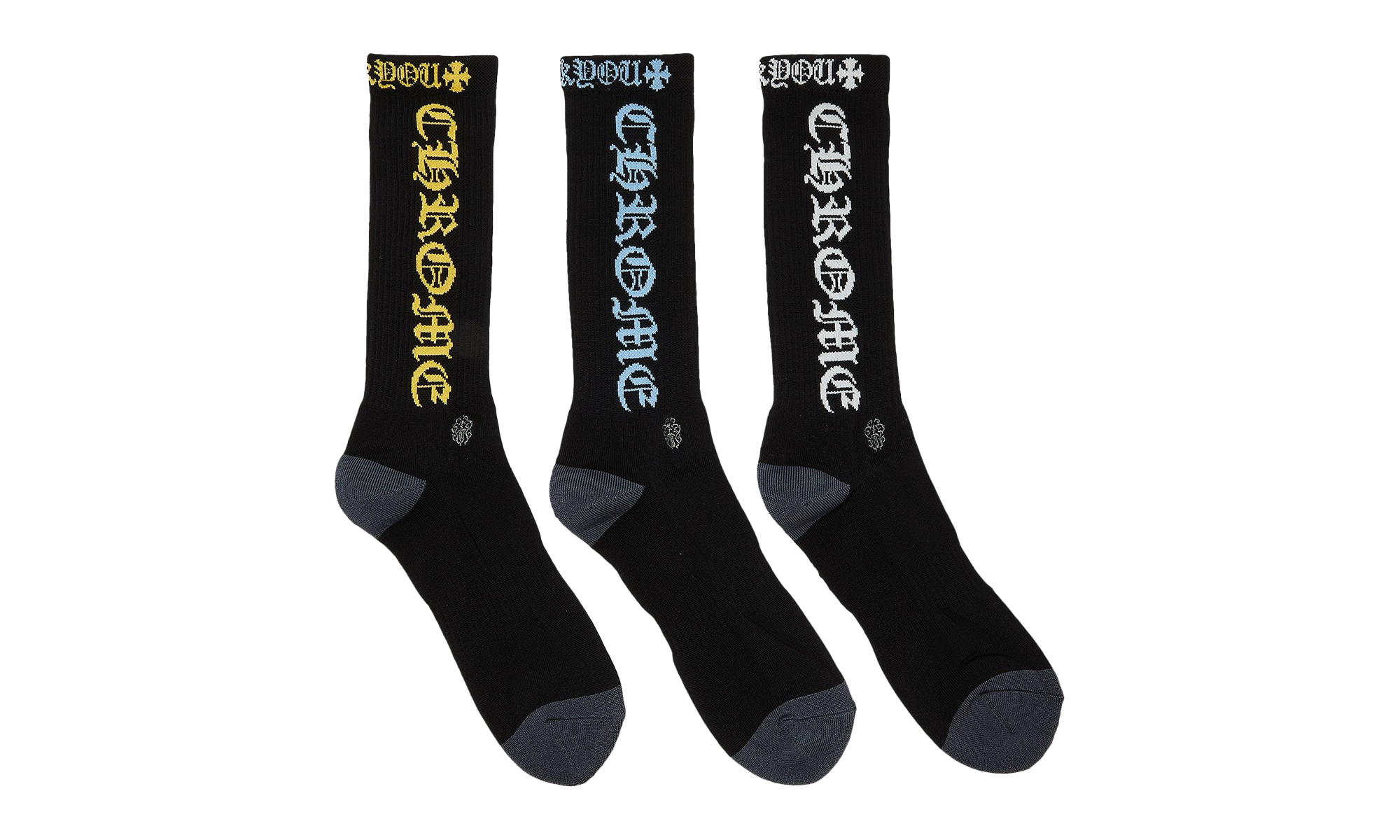 Chrome Hearts Socks (3 Packs) "Multicolor" CHRM0161