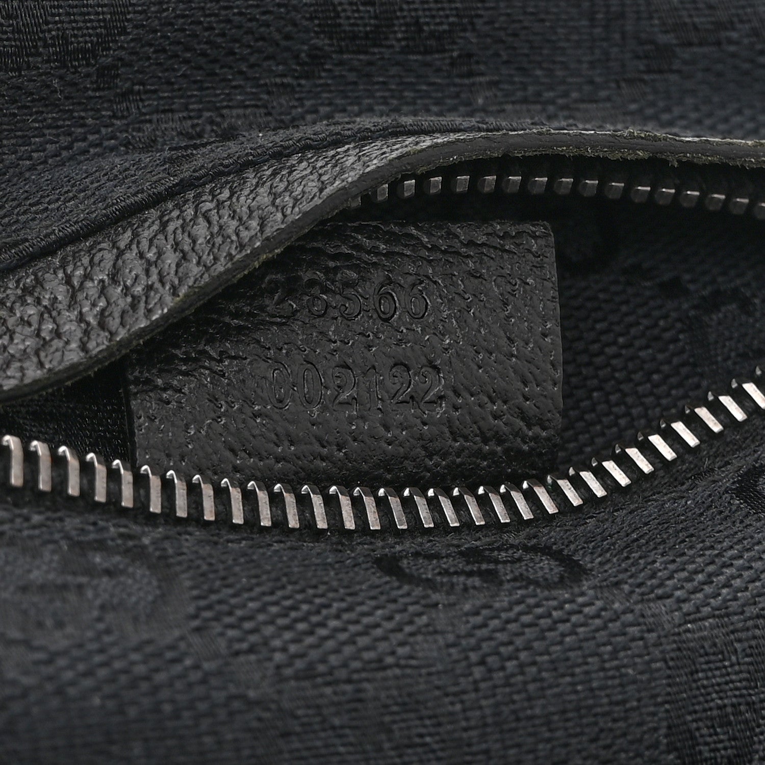 GG Monogram Double Pocket Belt Bag Black