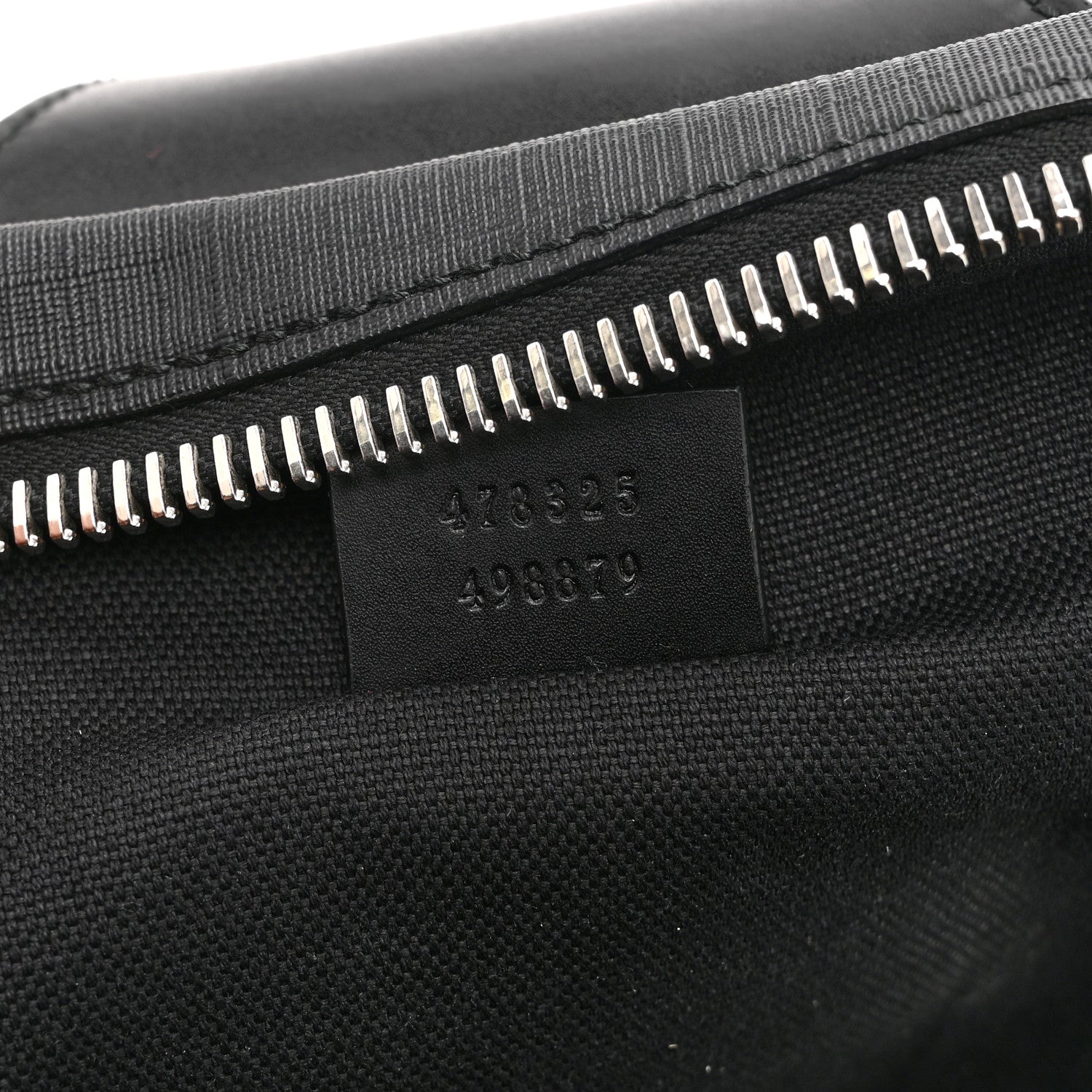 GG Supreme Monogram Web Belt Bag Black Grey