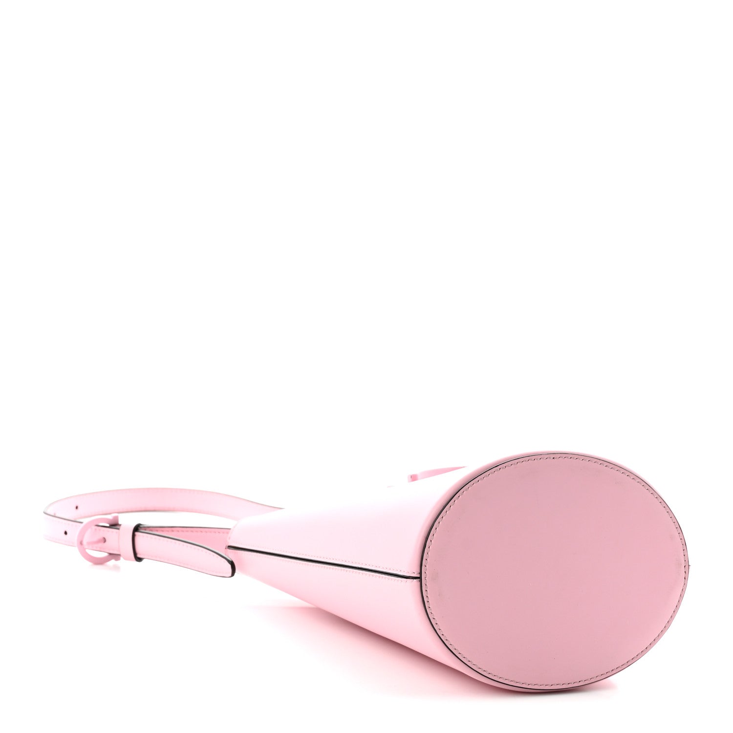 Calfskin Small Trifolio Bucket Shoulder Bag Cheerleader Pink