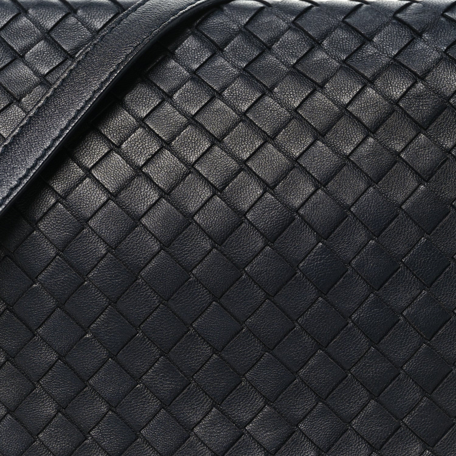 Nappa Intrecciato Messenger Bag Ardoise