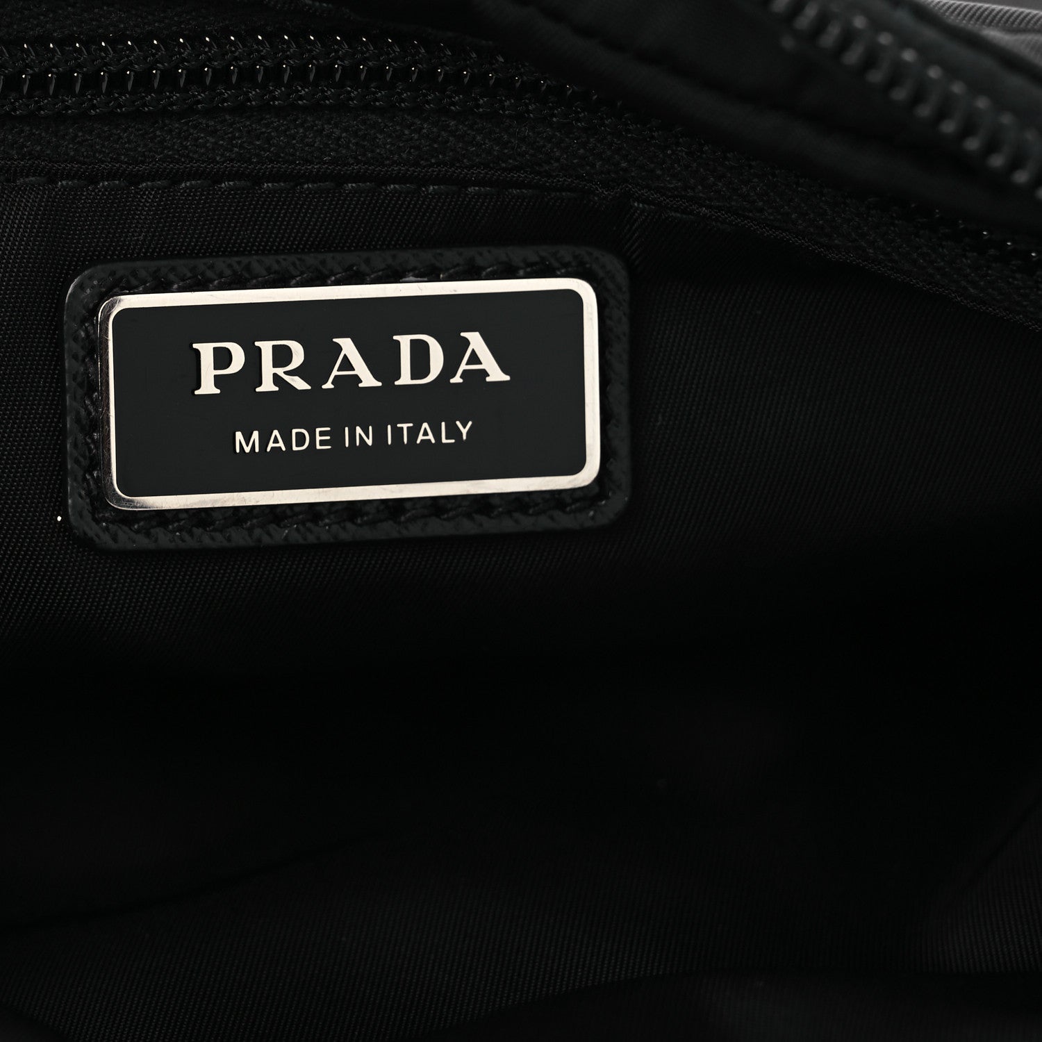 Re-Nylon Saffiano Belt Bag Black