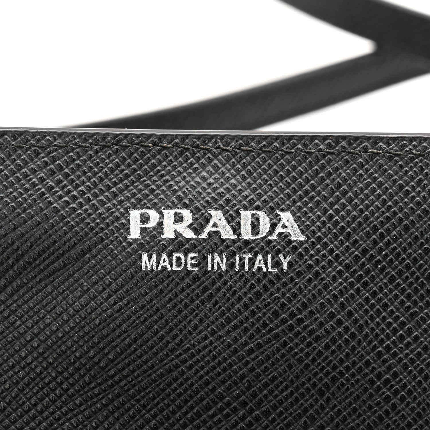 Saffiano Metal Flap Wallet With Strap Black
