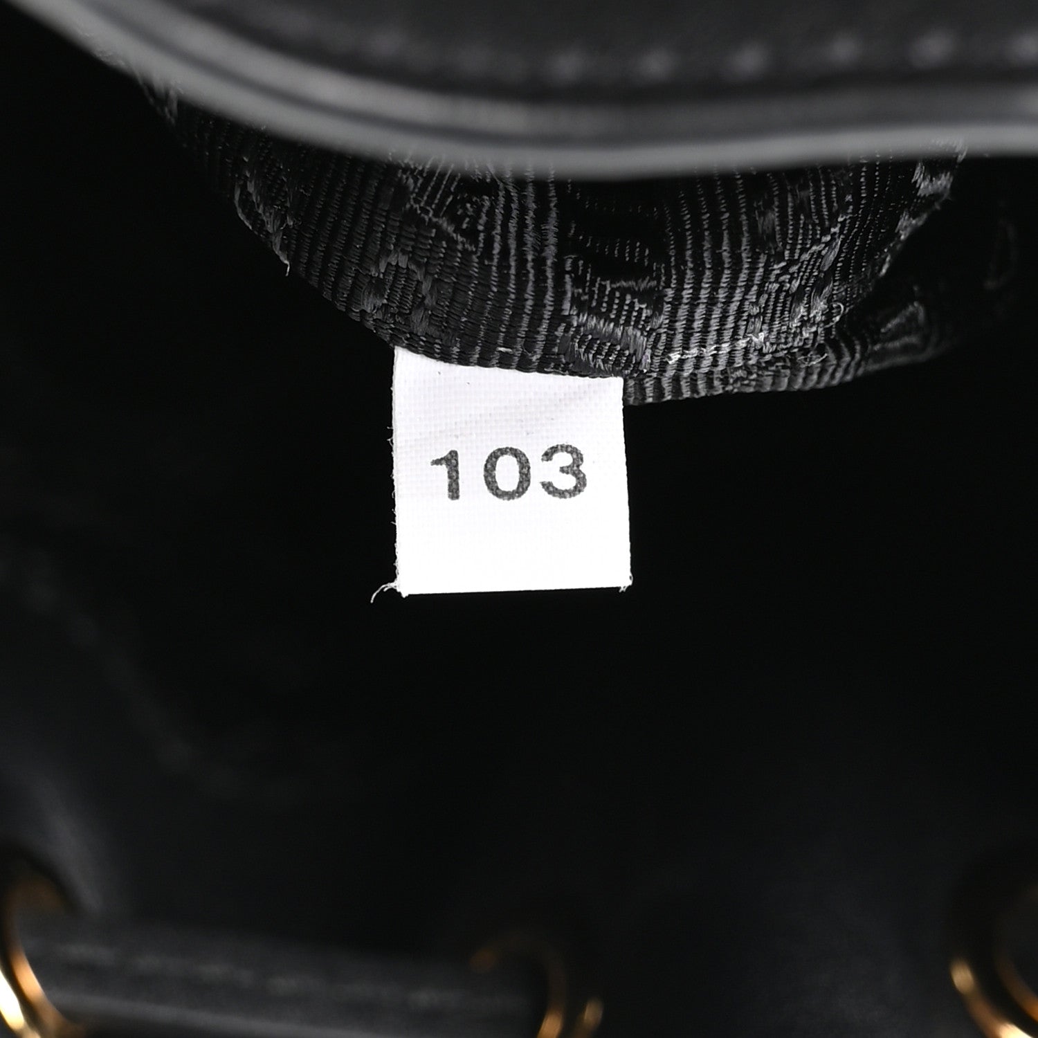 Nappa Mini Re-Edition 1978 Bucket Bag Black