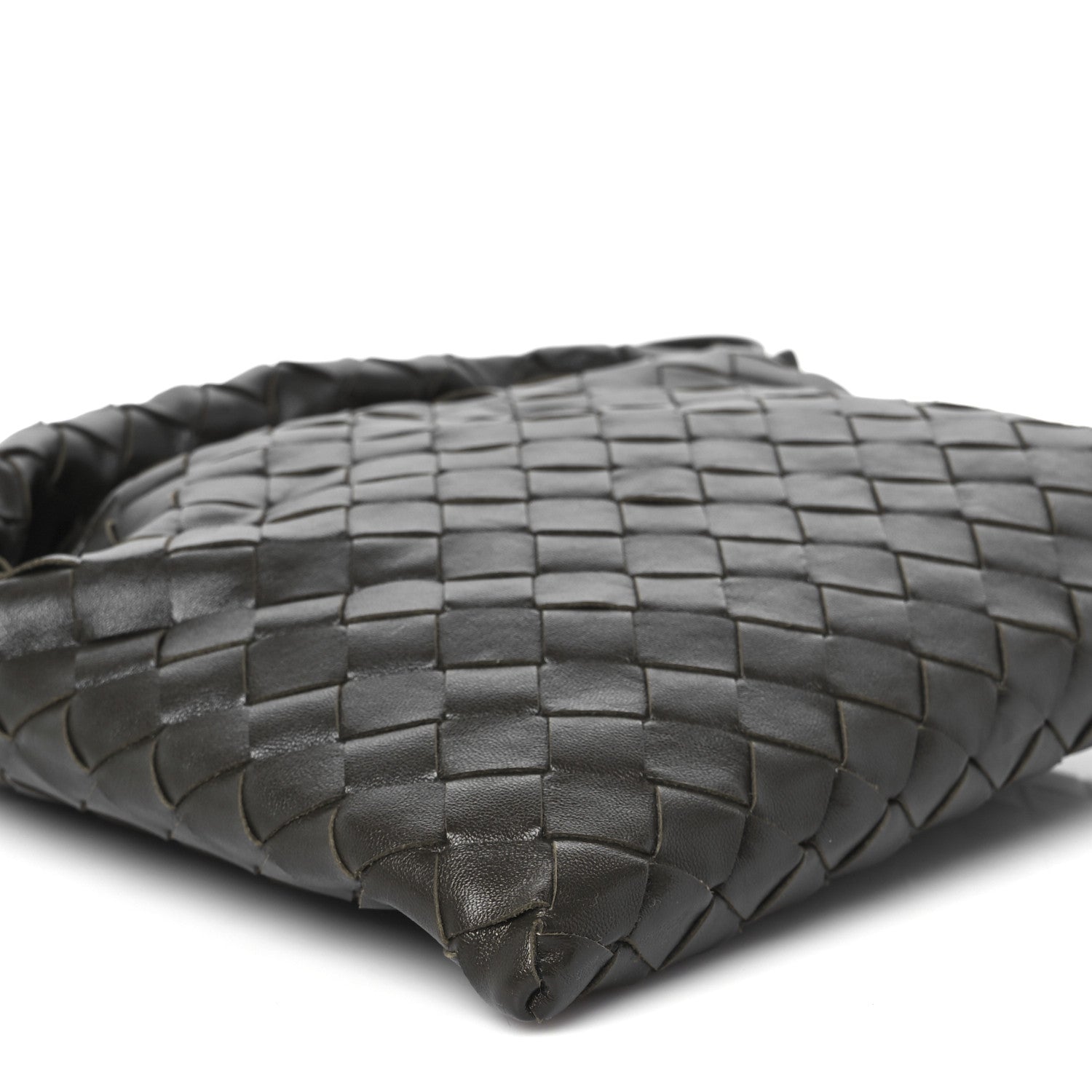 Calfskin Intrecciato Mini Hop Kaki