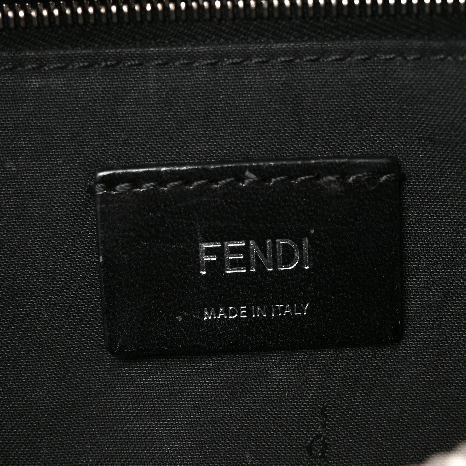 Vitello Century Bi-Color FF 1974 Embossed Belt Bag Maya Black