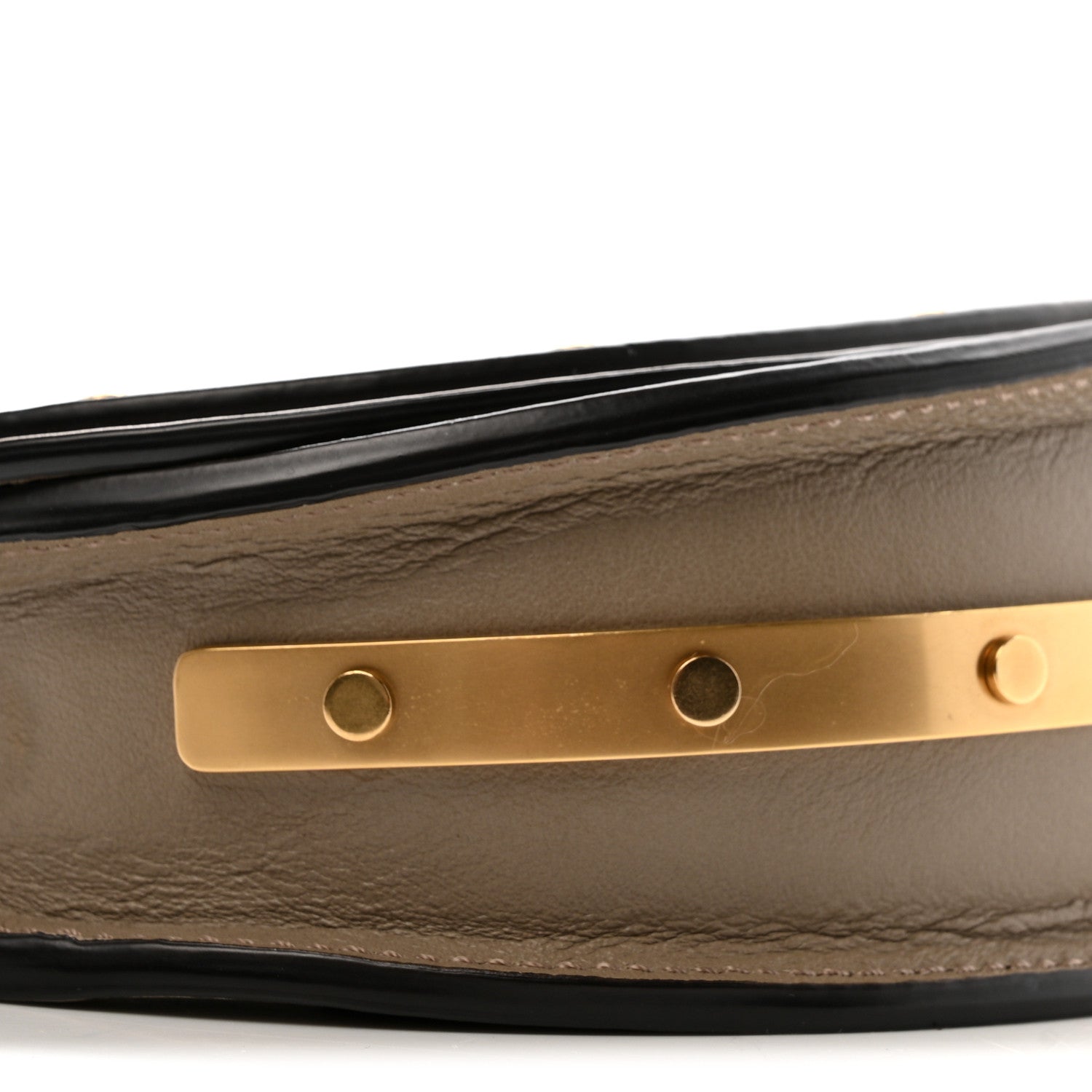 Calfskin Small Nile Bracelet Minaudiere Bag Motty Grey