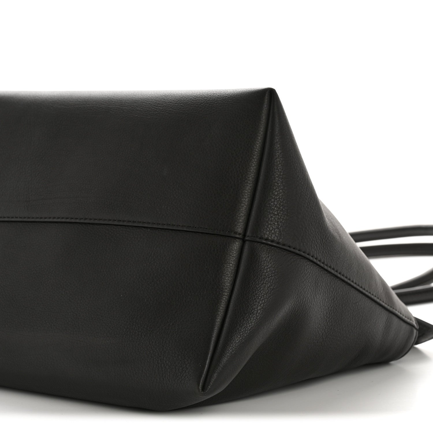 Grained Calfskin Terrasse Bag Dark Brown