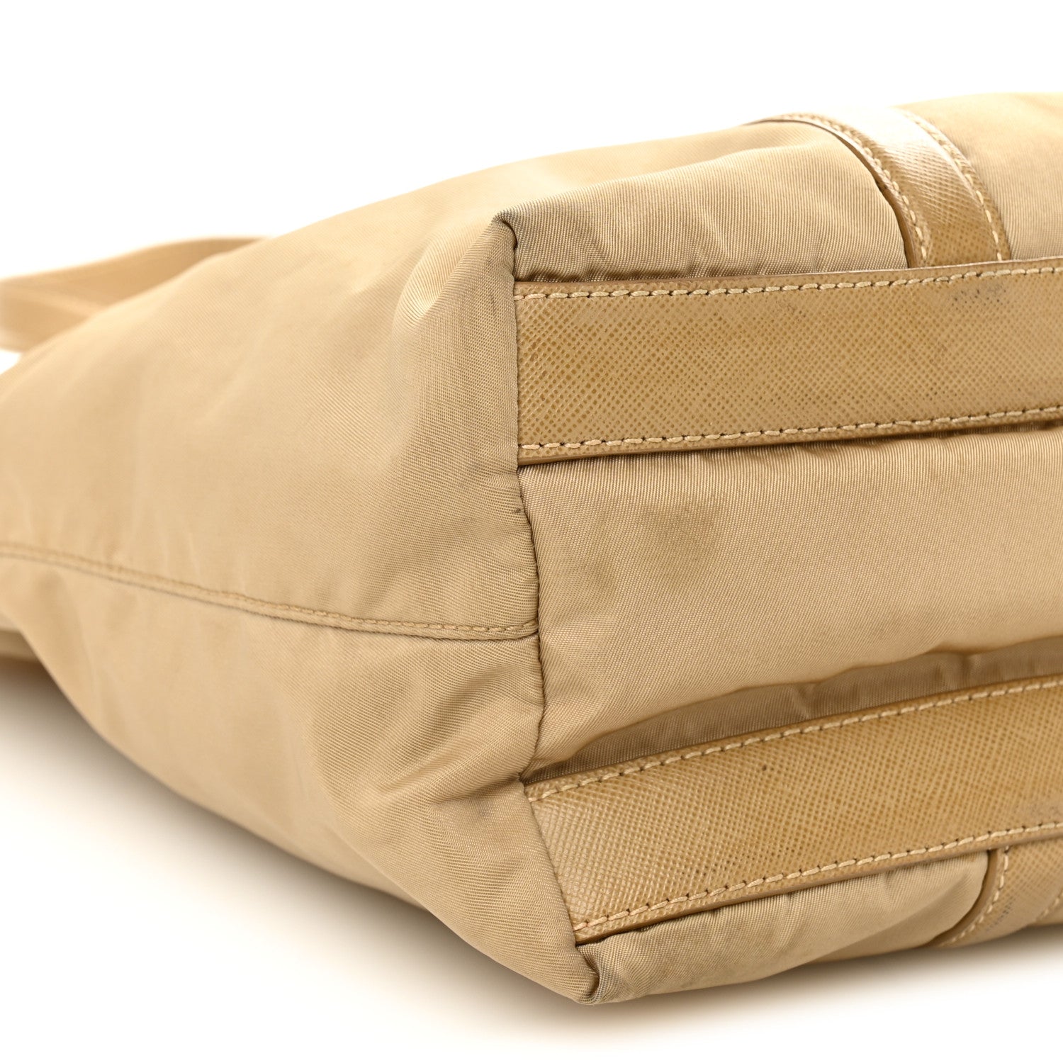 Tessuto Nylon Saffiano Tote Beige