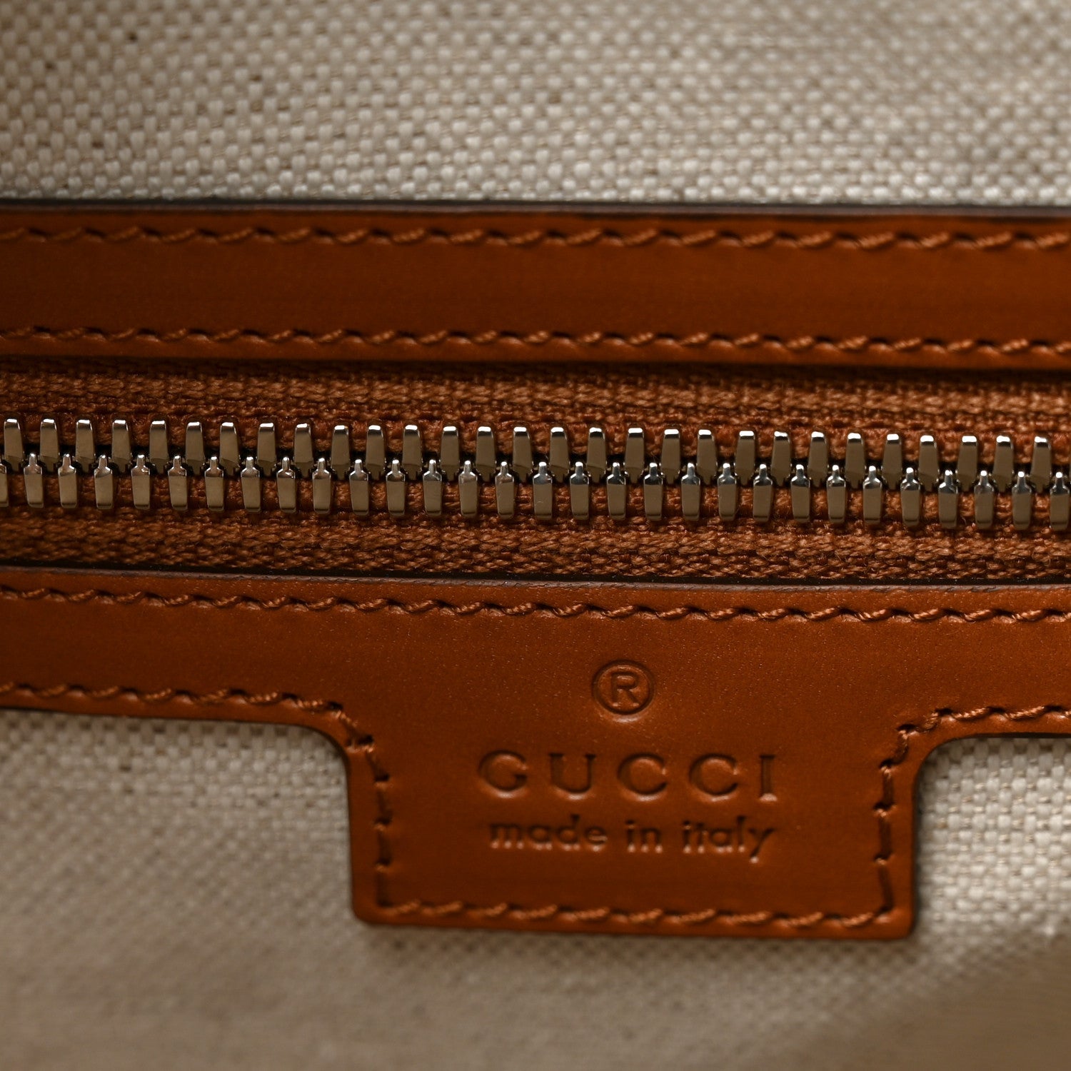 Calfskin GG Tennis Embossed Duffle Bag Brown