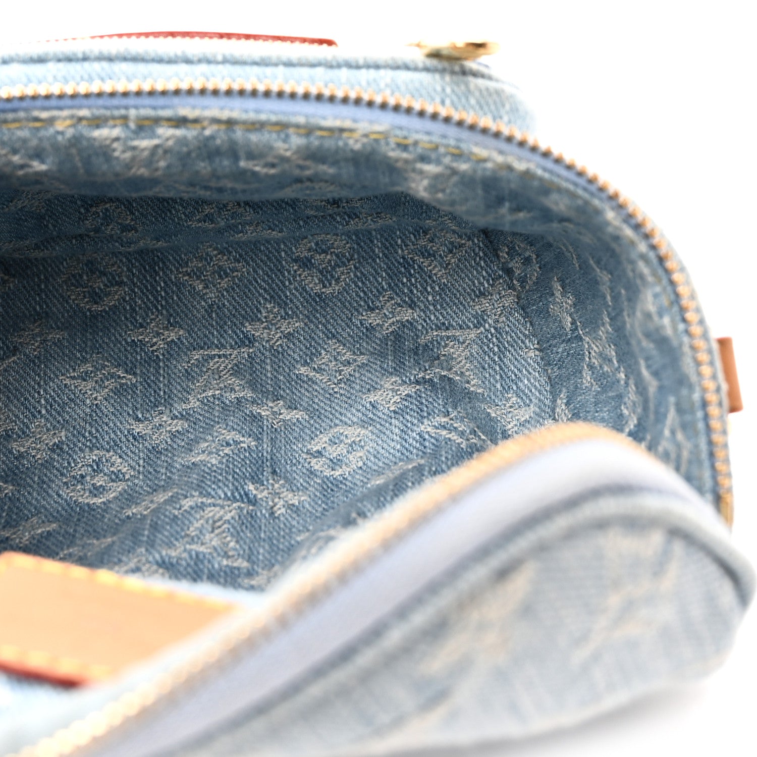 Monogram Denim Mini Bumbag Sky Blue