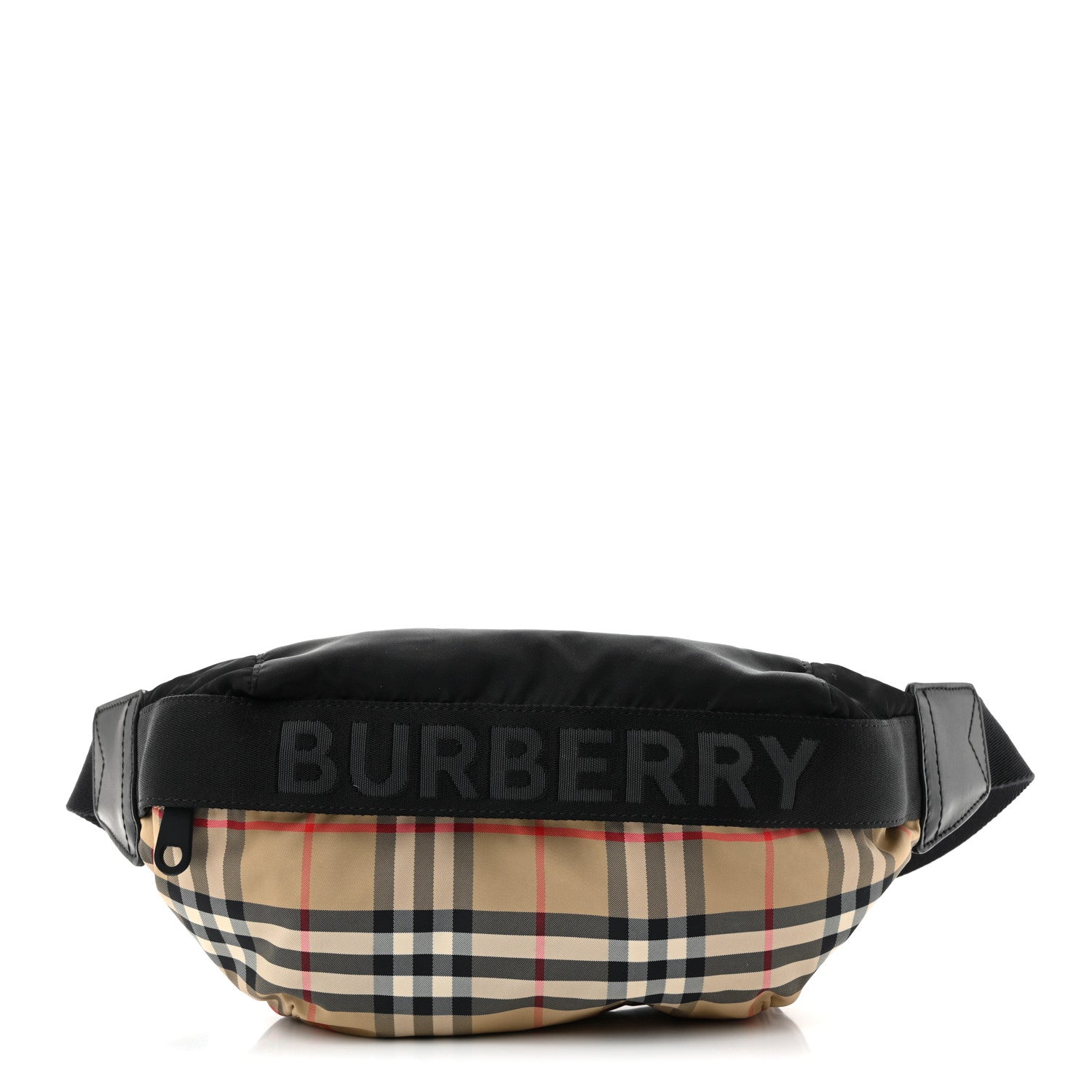 Nylon Vintage Check Sonny Bum Bag Archive Beige Black
