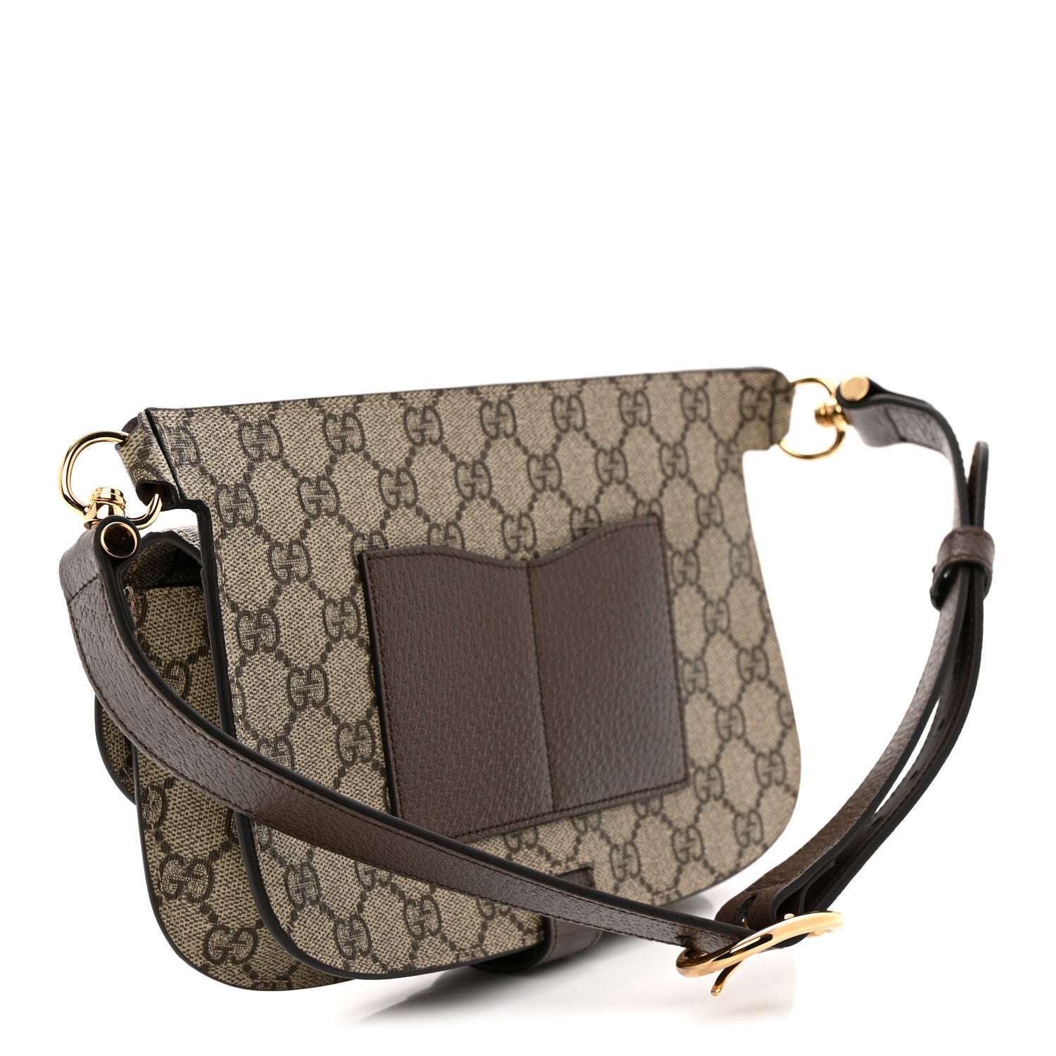 GG Supreme Monogram Textured Dollar Calfskin Blondie Belt Bag Beige Ebony New Acero