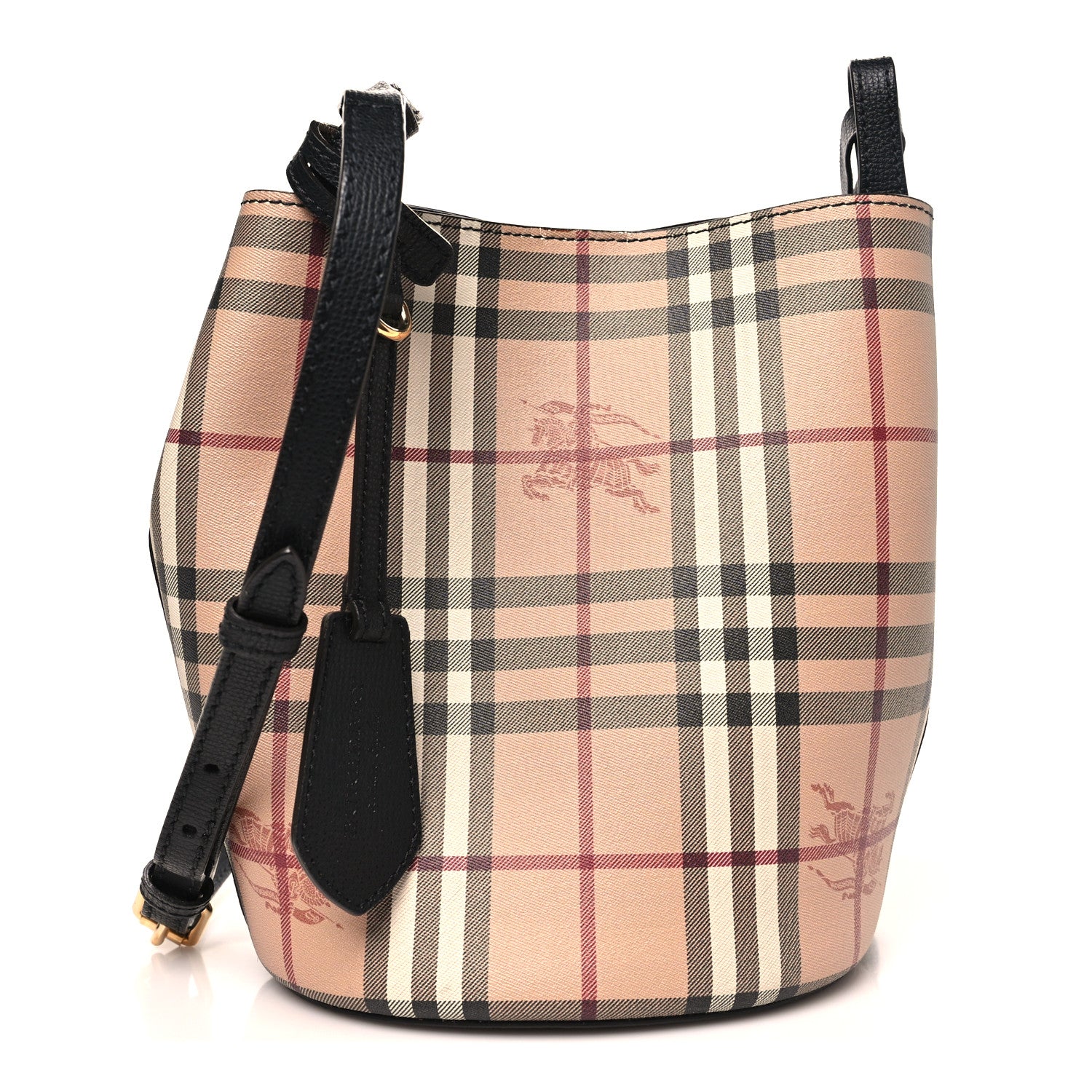Haymarket Check Colours Small Lorne Bucket Crossbody Black