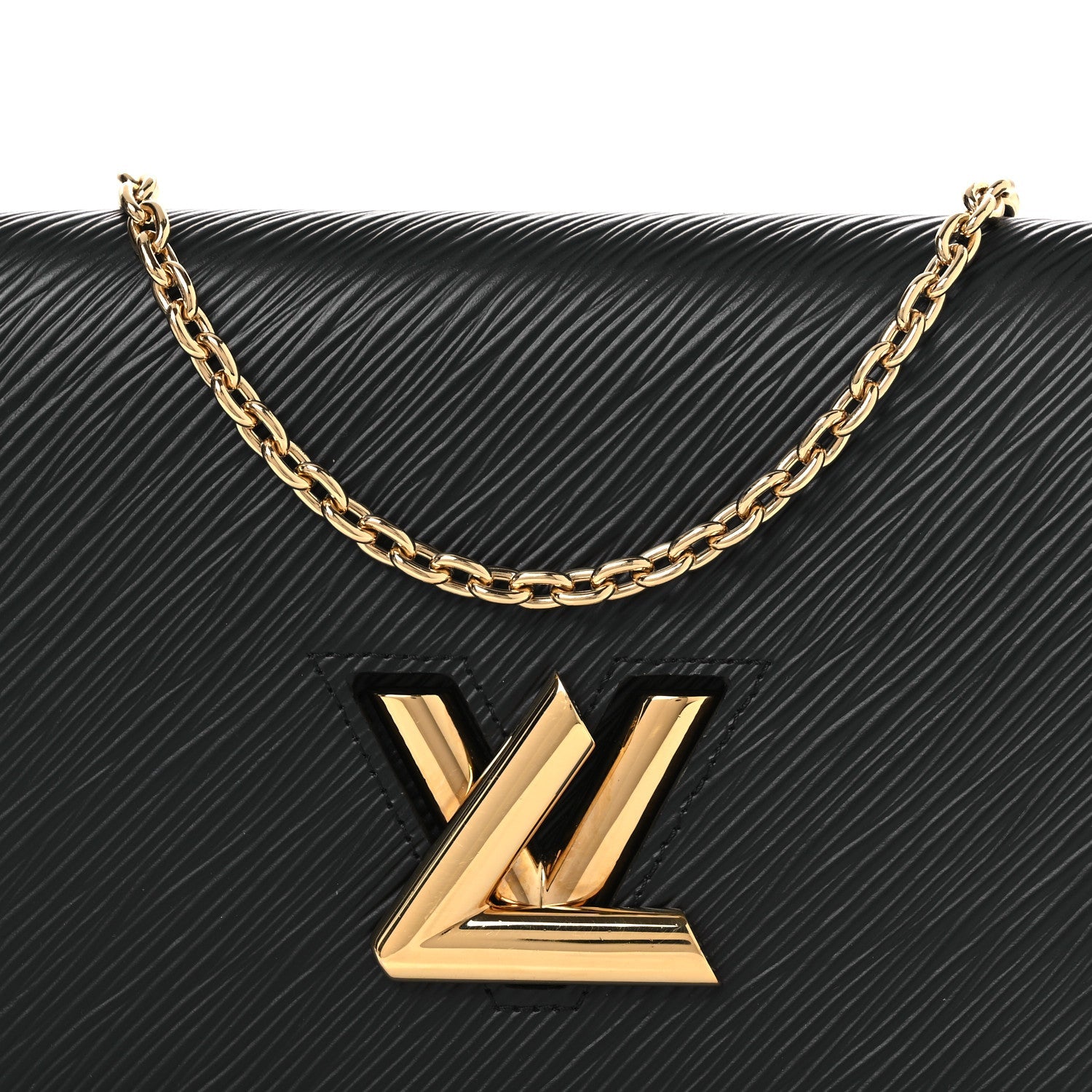 Epi Twist Belt Chain Wallet Black