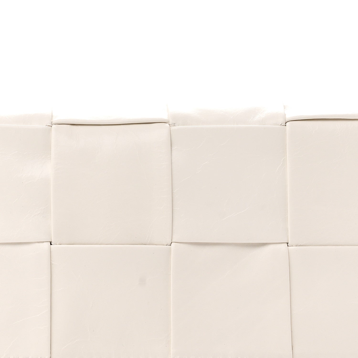 Paper Calfskin Intrecciato Cassette Belt Bag White