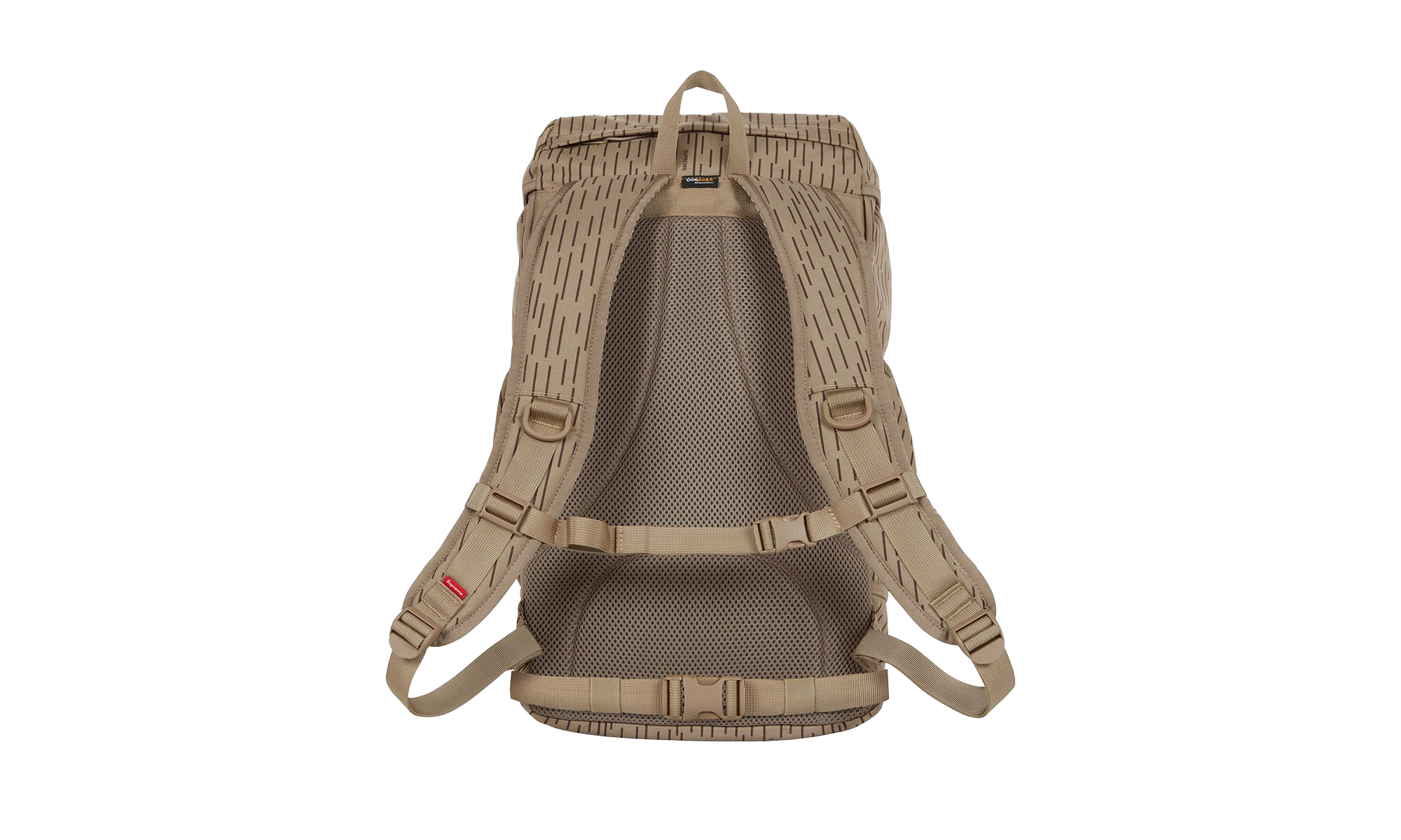 Supreme Logo Backpack "FW24 - Tan Raindrop" SU25622