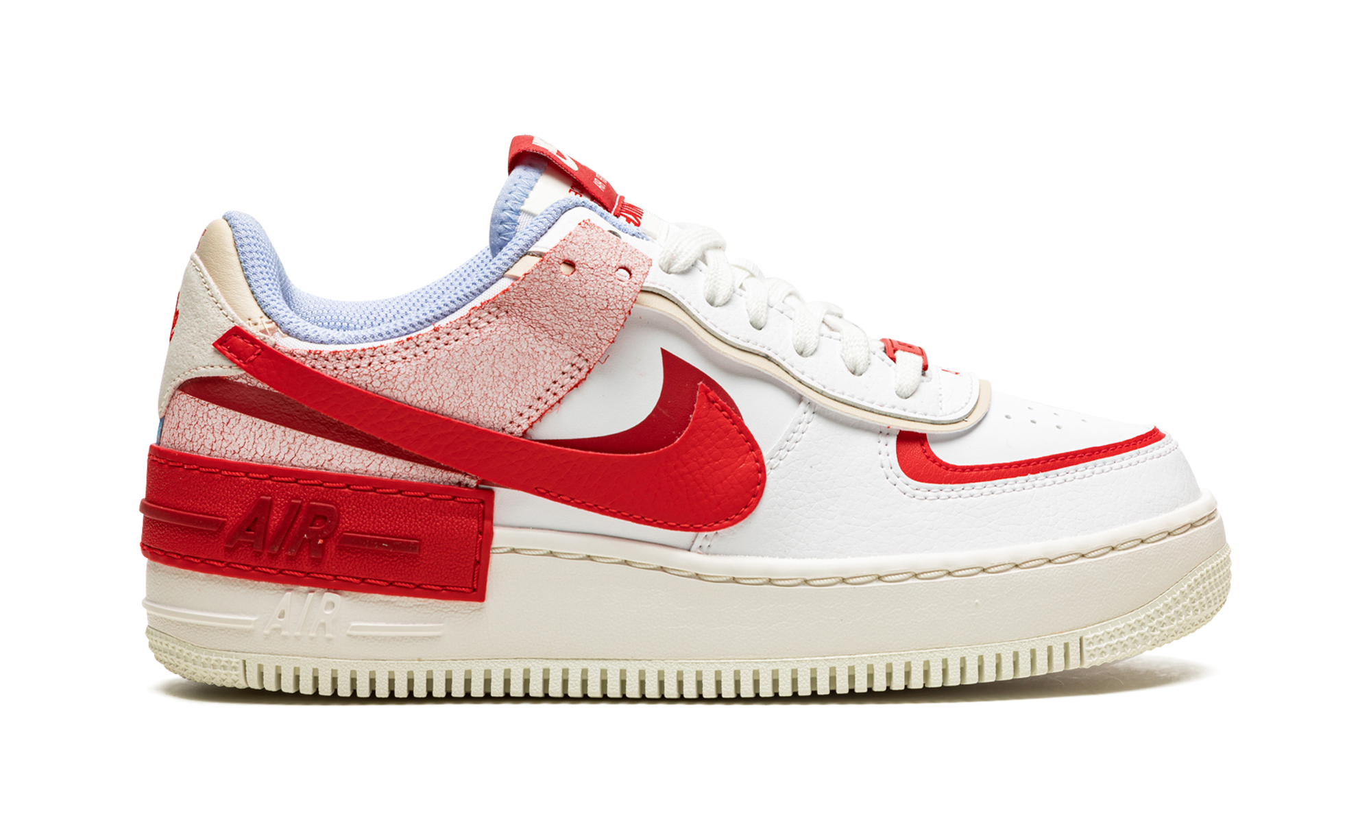 AIR FORCE 1 LO SHADO MNS WMNS "Red Cracked Leather" CI0919 108
