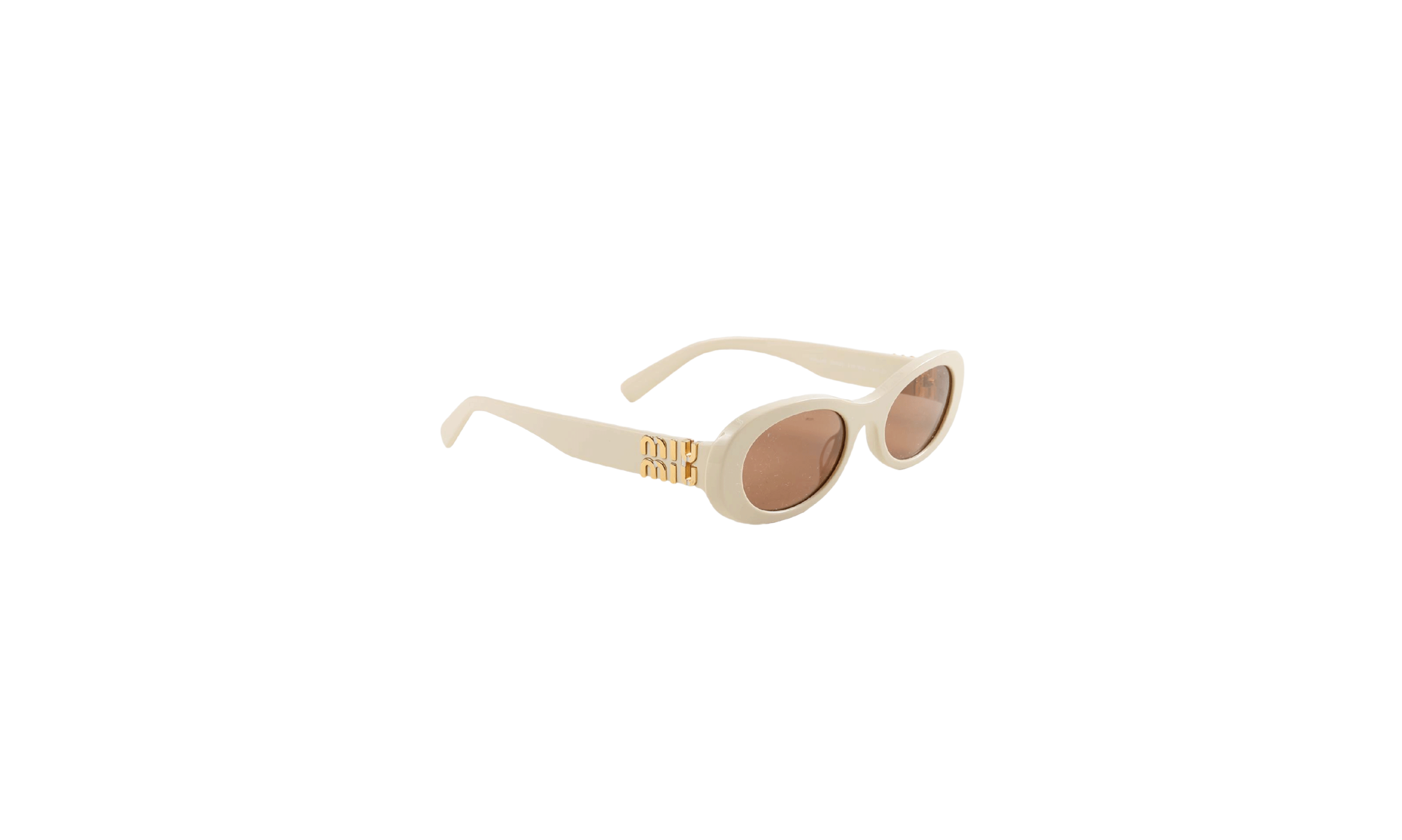06ZS Signature Logo Sunglasses WMNS "Milk - Brown" 0MU 06ZS 21D90Q