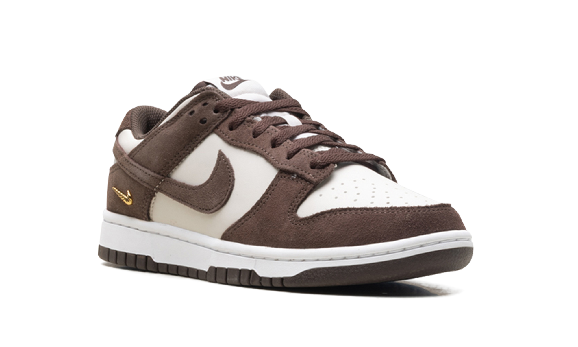 Dunk Low Suede WMNS "Light Orewood Brown / Baroque Brown / White" IO4244 102