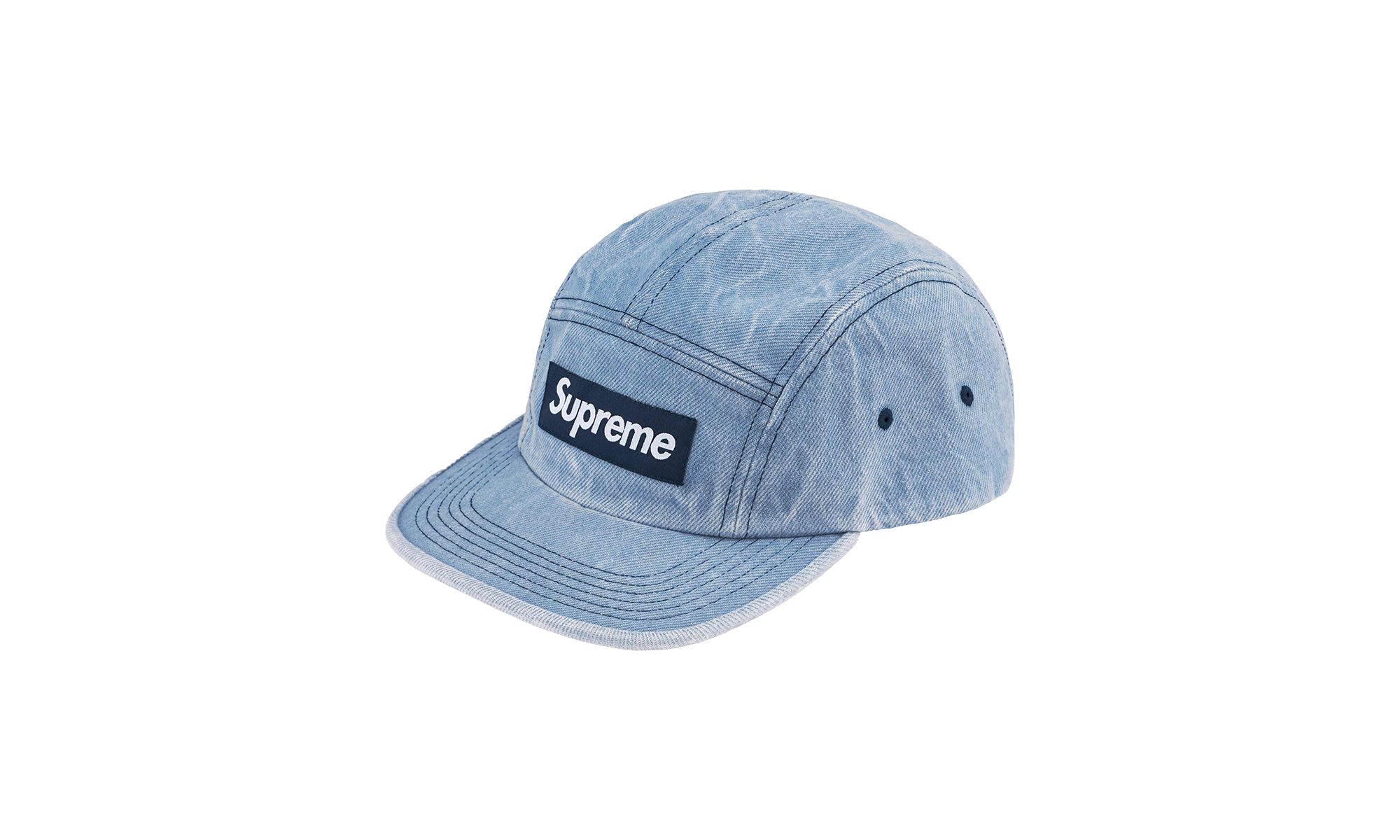 Washed Chino Twill Camp Cap "FW24 - Denim" SU25129