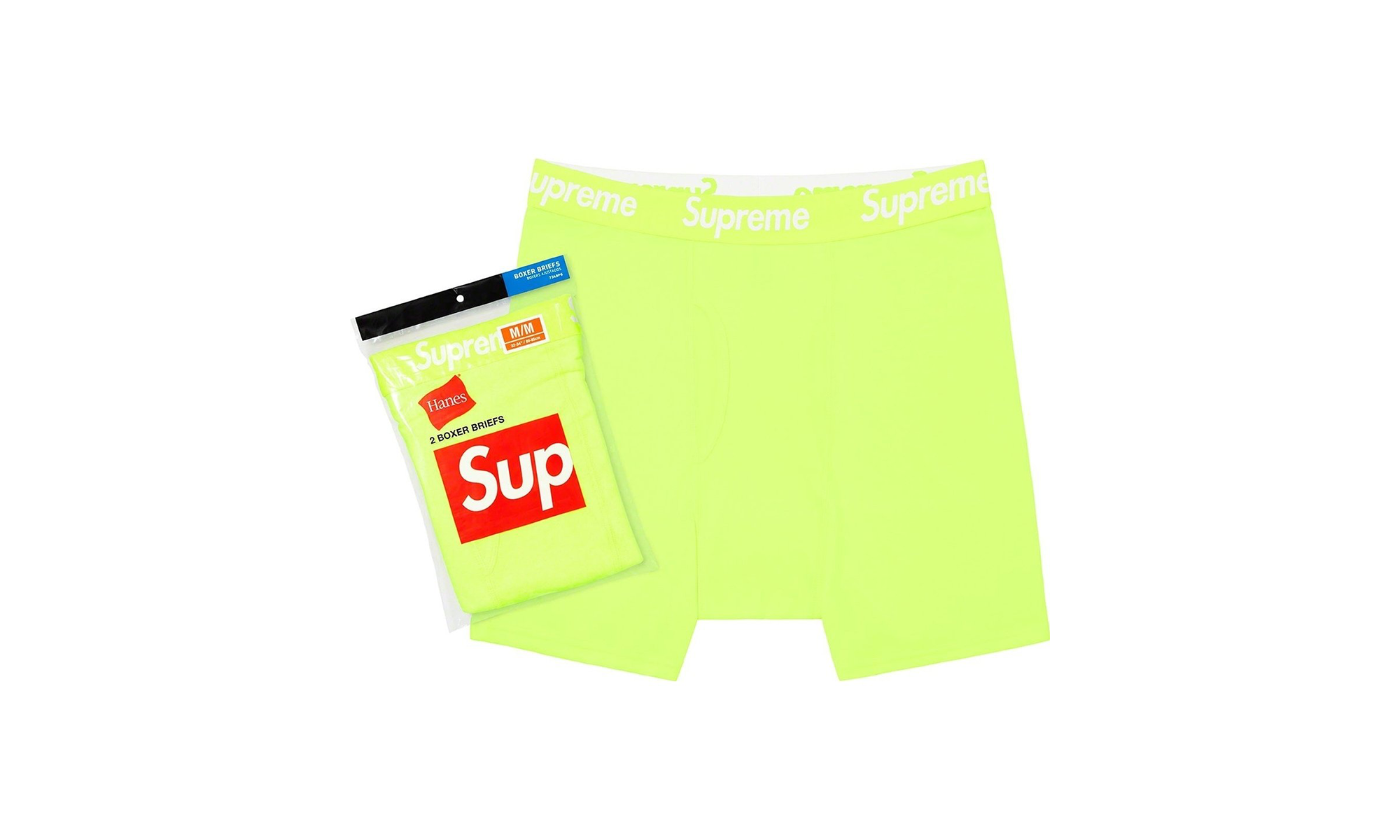 Hanes Boxer Briefs (2 Pack) "SS23 - Fluorescent Yellow" SU25714