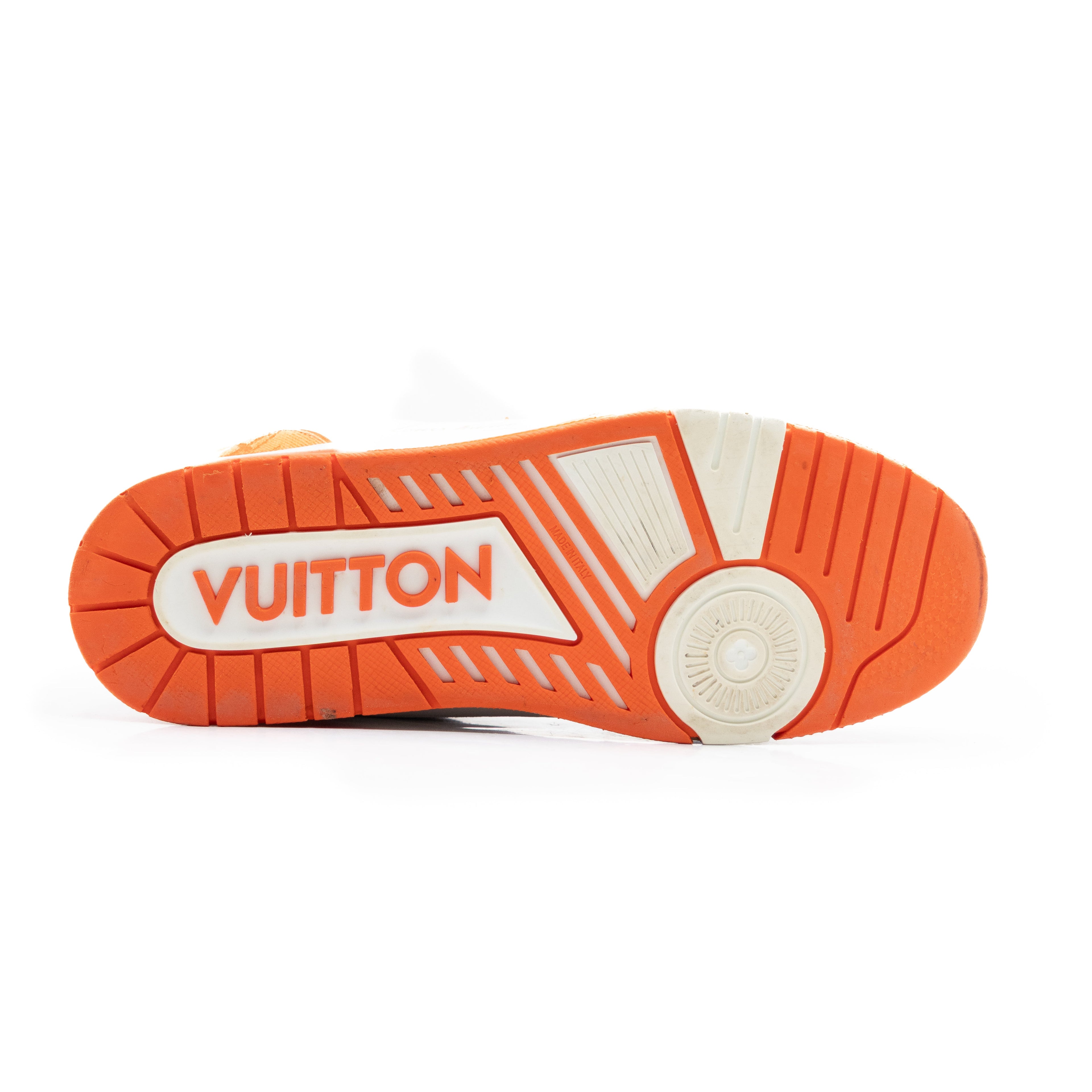 Louis Vuitton Trainer Velcro Monogram Denim Orange