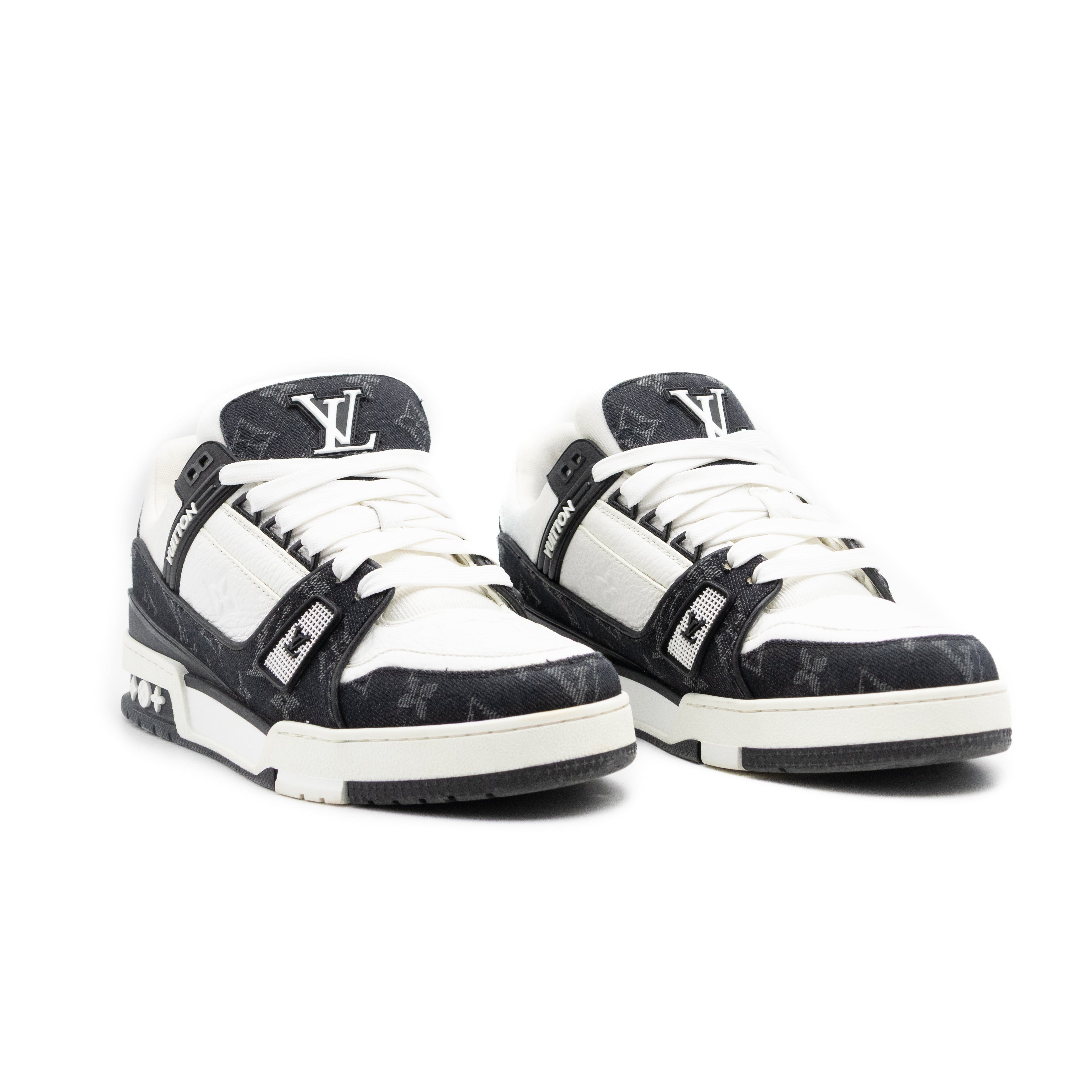 Louis Vuitton Trainer White Black White