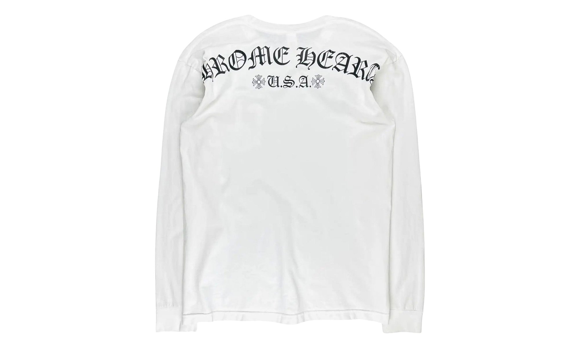 U.S.A Shoulder Logo Long Sleeve Shirt "White" CHRM1608