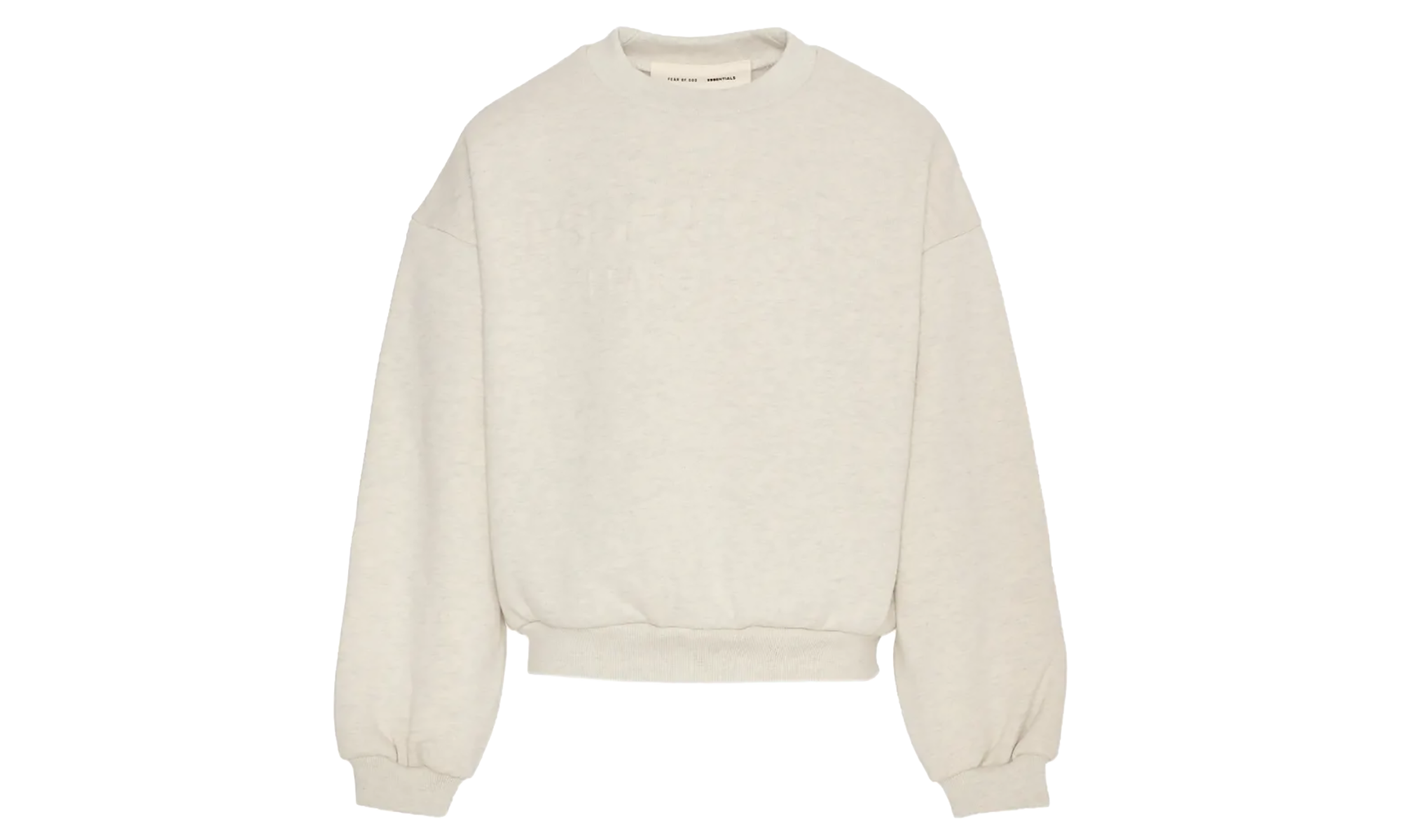 Essentials Embossed Classic Crewneck Sweatshirt GS "Oatmeal Heather" 785HO252541K