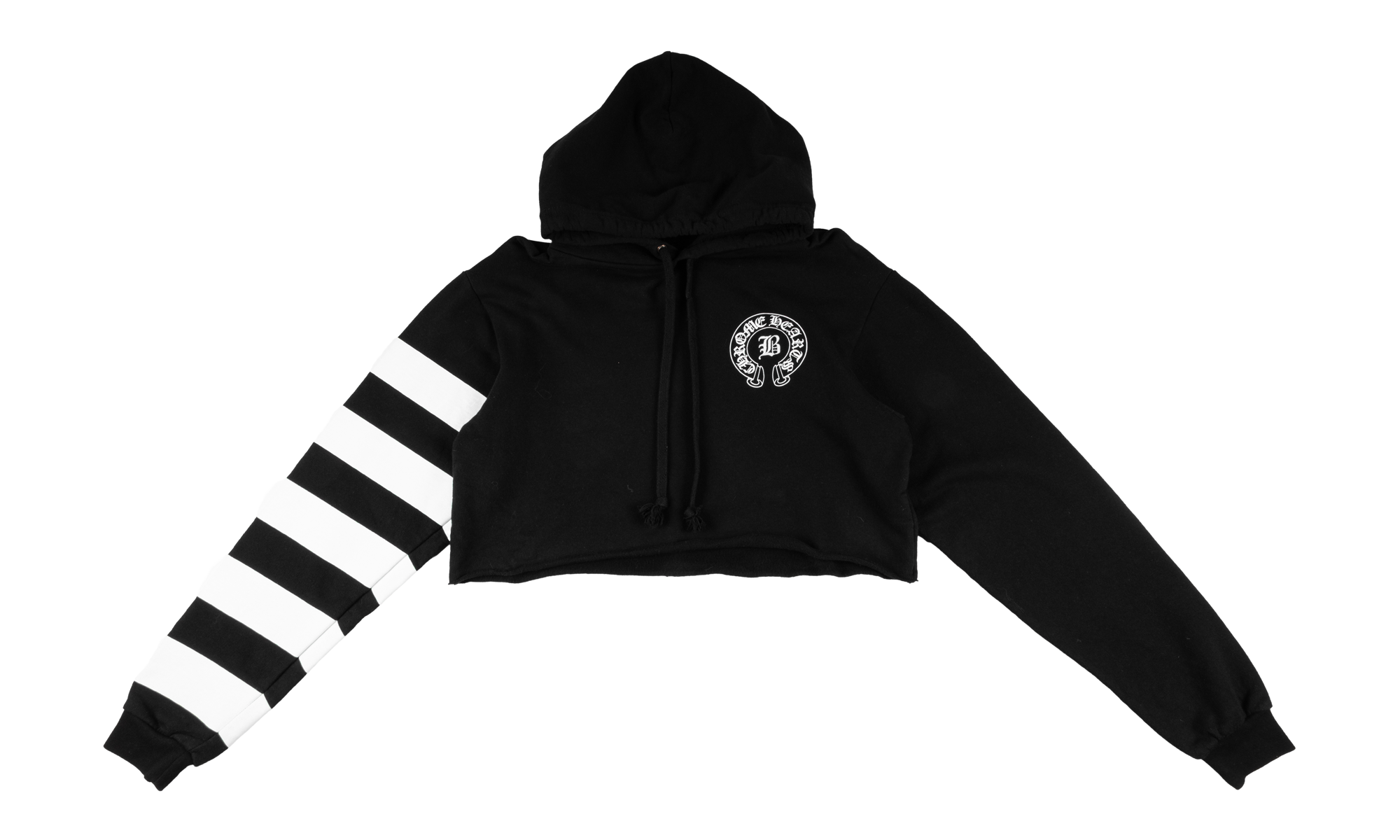 BELLA HADID CROPPED HOODIE WMNS "BLACK" CHRM1288